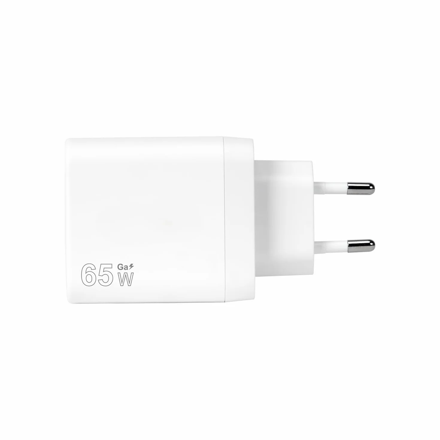 VulTech CC65-2C1A Uniwersalna ładowarka do notebooków Smartphone Tablet 65W GaN USB + 2 x Type-C/USB-C PD3.0 QC3.0 PPS biały - kompaktowy rozmiar