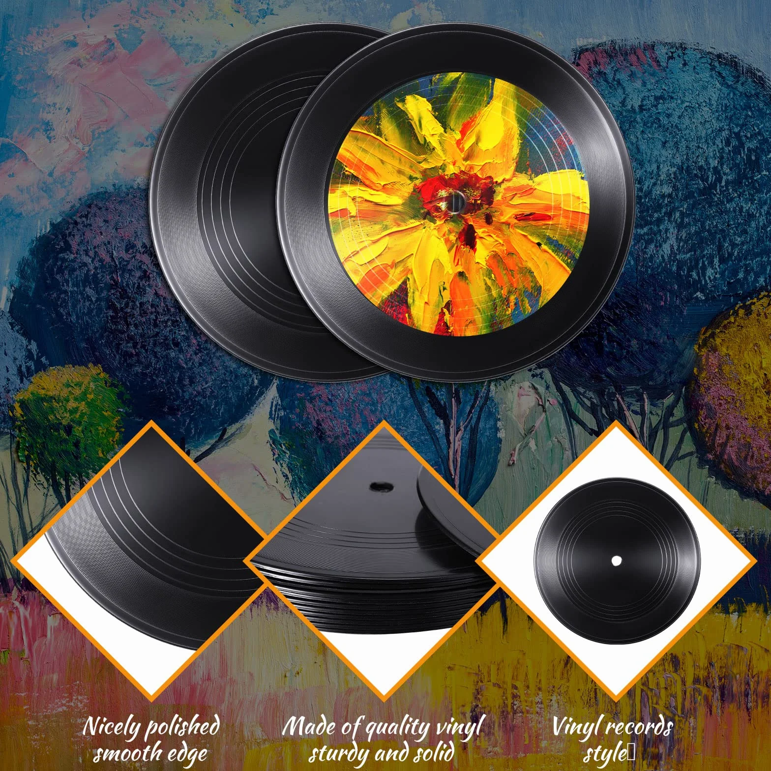 12 sztuk pustych płyt winylowych 18 cm płyta CD do dekoracji pokoju CD dekoracja ścienna płyty winylowe dekoracja na czarne fałszywe płyty dekoracje niezależna dekoracja pokoju sypialnia estetyka dekoracja pokoju DIY projekty