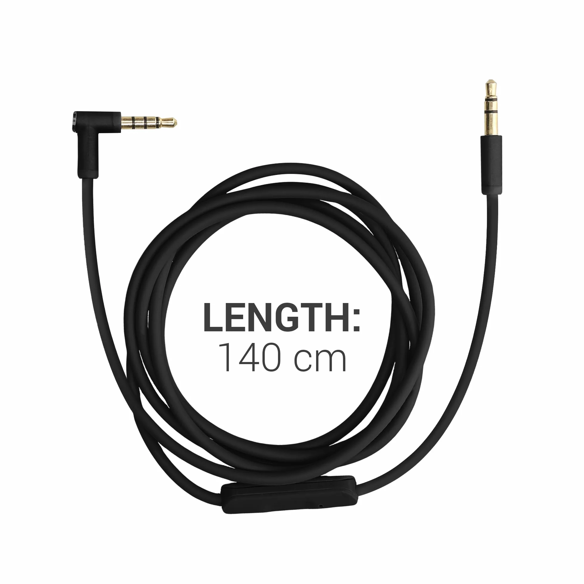 Kwmobile Kabel do Słuchawek Beats Studio 3 / Solo 3 / Solo2 / Studio 140 cm Czarny