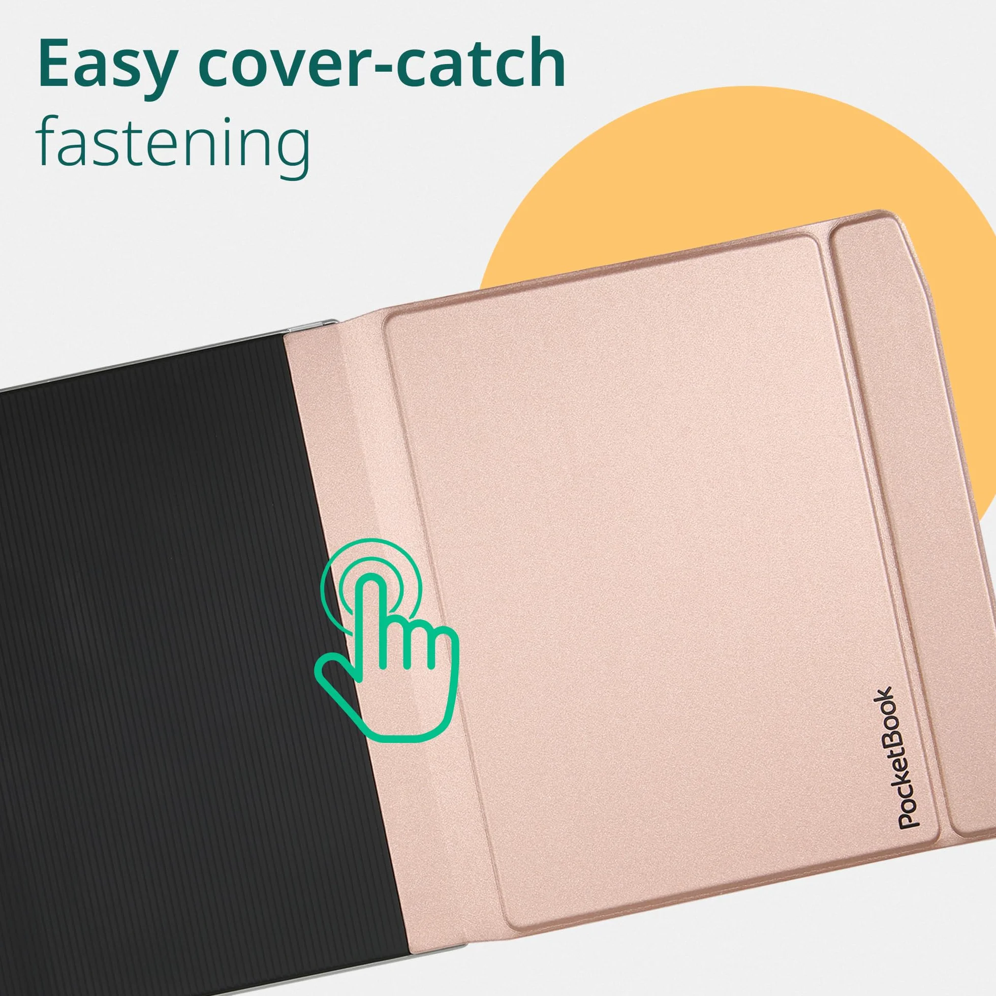 PocketBook Motyki - Flip Cover błyszczący beżowy