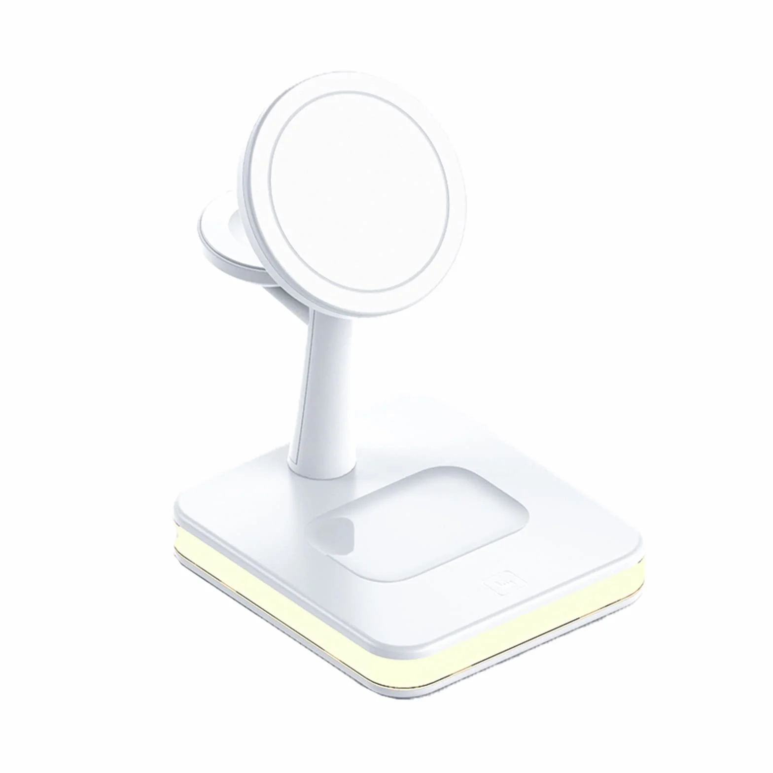 Ładowarka bezprzewodowa, Bezprzewodowa ładowarka magnetyczna 30 W 3 w 1 do telefonu Macsafe Oglądaj Słuchawki Stacja dokująca do szybkiego ładowania(3 In 1 with Plug-01)