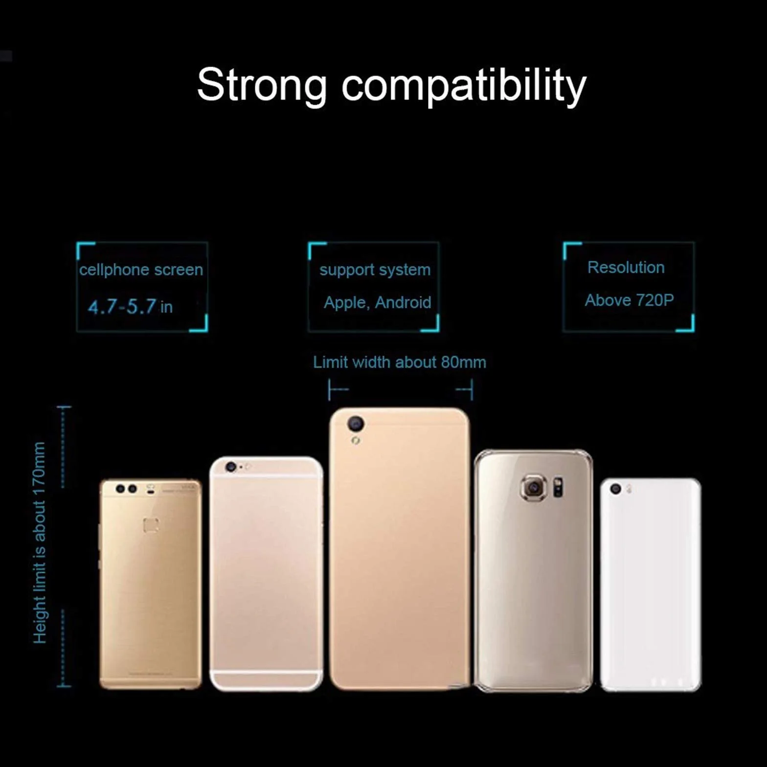 zestaw słuchawkowy VR, w pełni regulowany ogniskowy i obiekt odległości, okulary 3D VR, kompatybilne z iPhone i innymi smartfonami z systemem Android 4.7 do 5.7