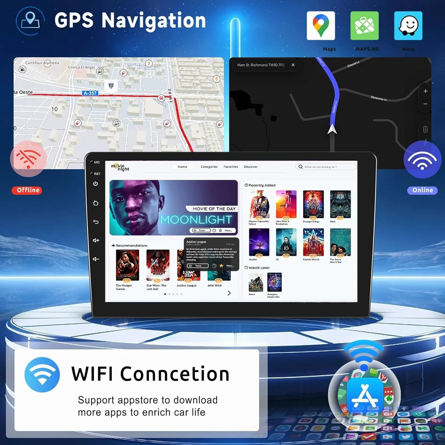 [6 GB + 128 GB] radio samochodowe z systemem Android 14 do FIAT Panda MK3 typ 319 2013-2020 [zintegrowany CarPlay/Android Auto/DSP/GPS]-7-calowy ekran IPS DAB/Mirror Link/Bluetooth 5.0/360