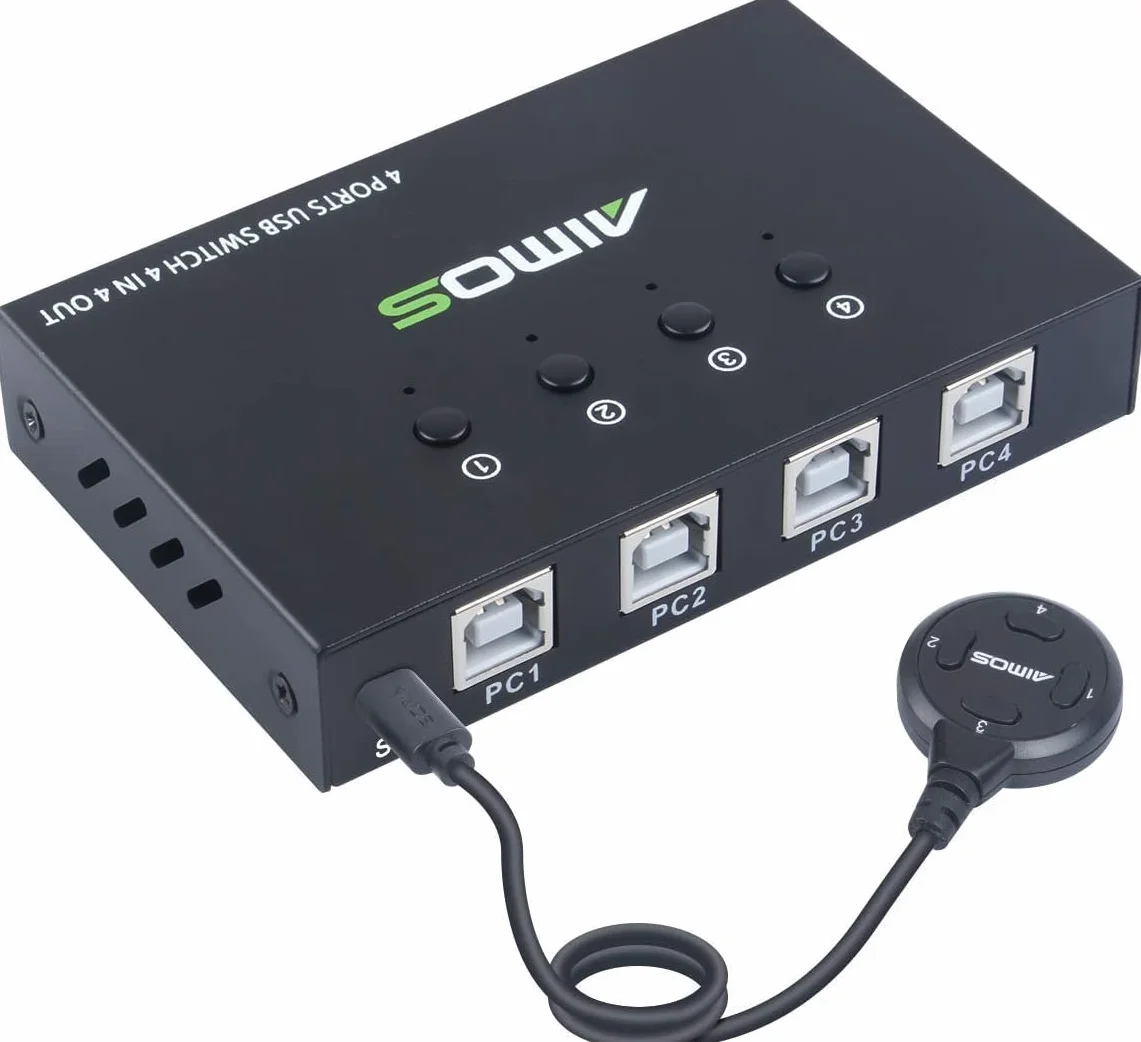 Zewnętrzny przełącznik USB 3.0 Switcher Button 4 klawisze 1,5 m