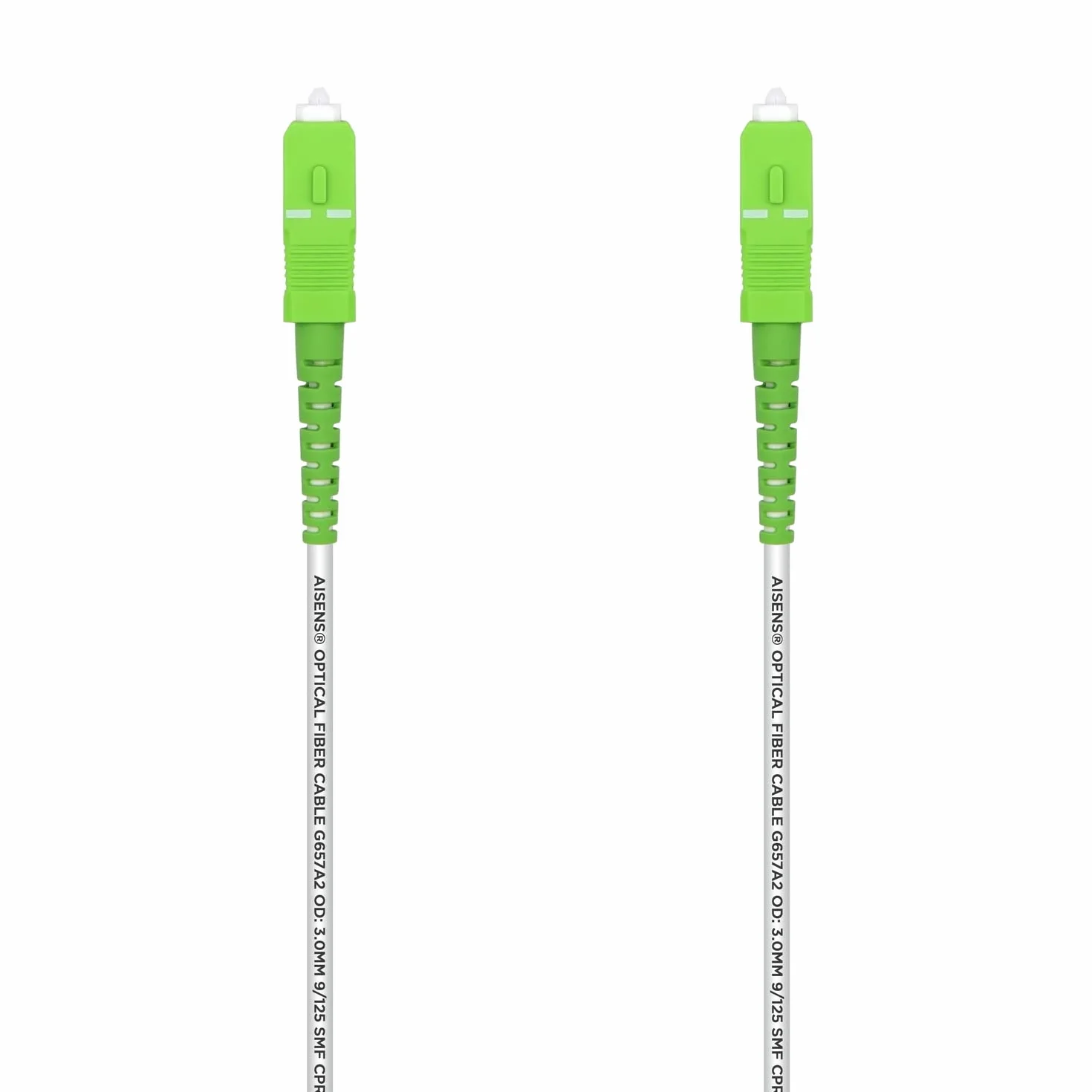 Kabel światłowodowy G657A2 9/125 SMF simplex SC/APC-SC/APC 7.0m Biały LSZH Dca
