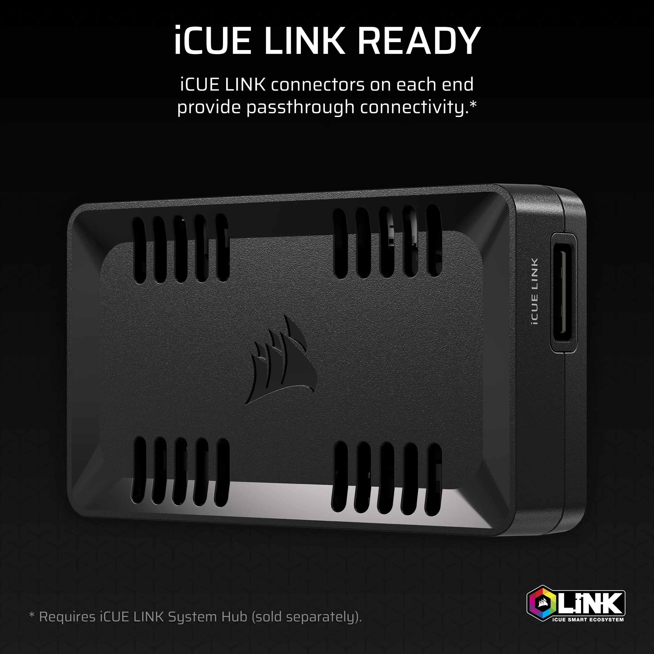 CORSAIR COMMANDER DUO iCUE LINK Oświetlenie RGB i kontroler wentylatora PWM ARGB – sterowanie 12 wentylatorami PWM z łańcuchami stokrotkowymi, w zestawie dwa elastyczne czujniki temperatury, kolor