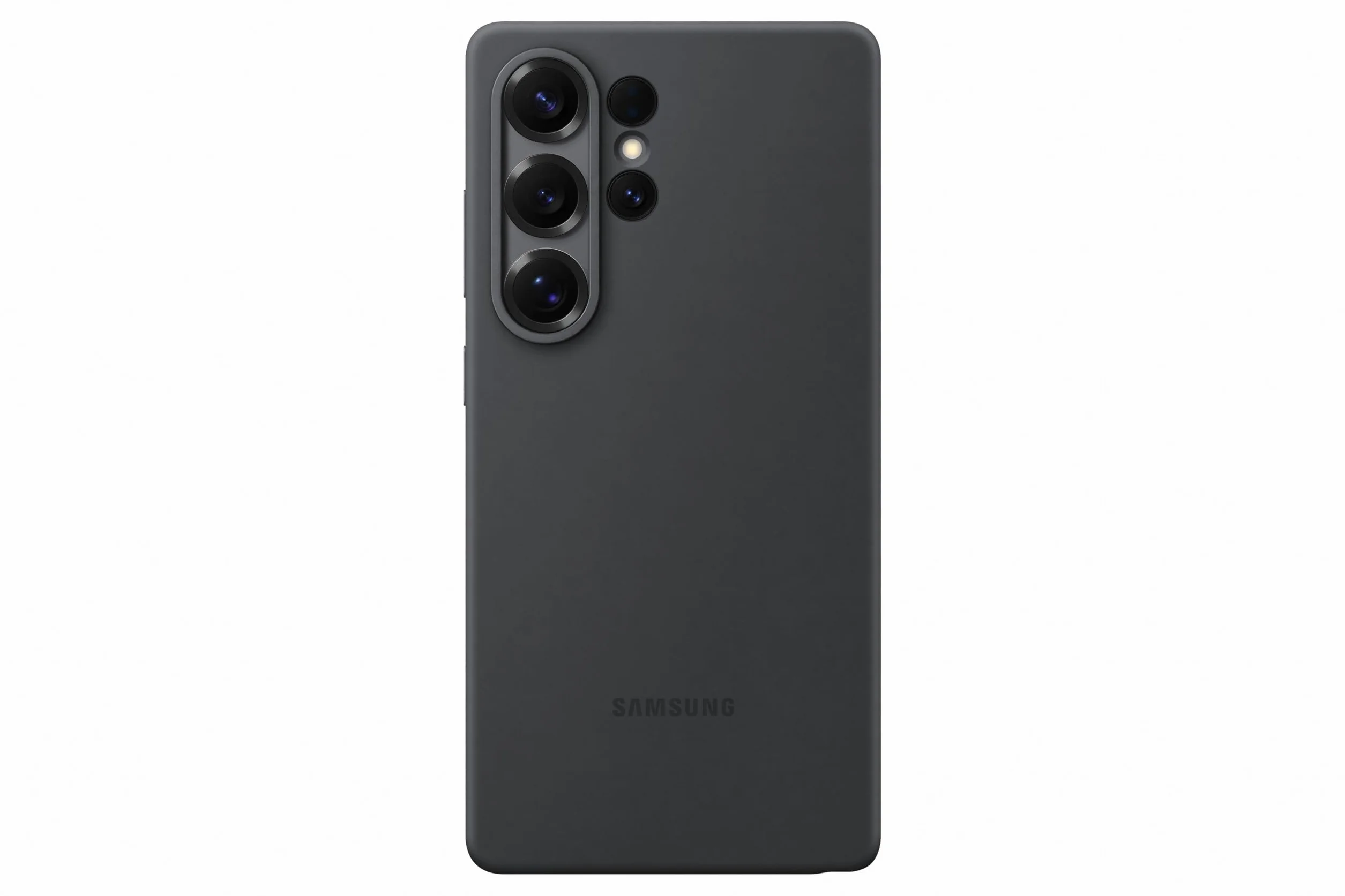 Custodia in silicone nero per Galaxy S25 Ultra