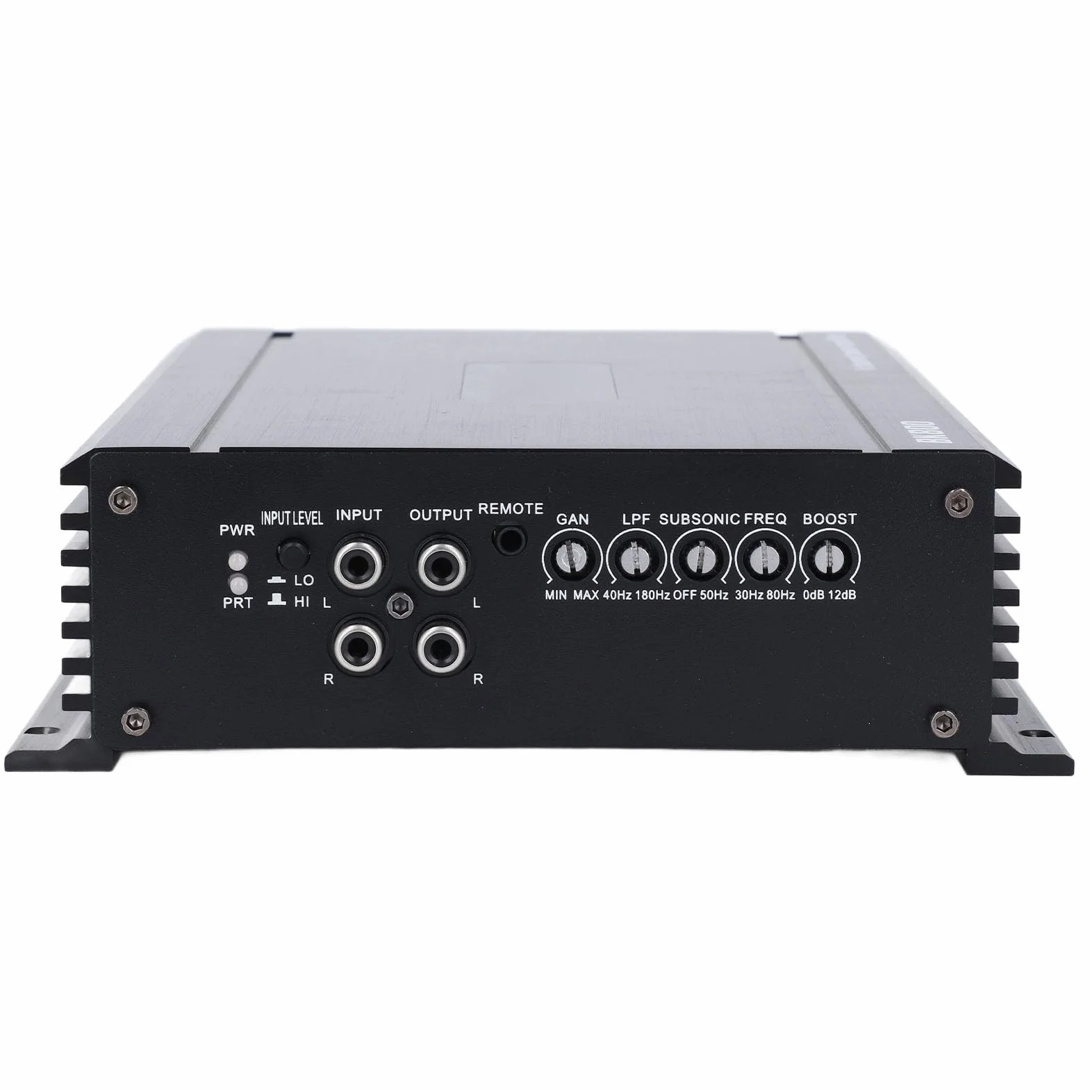 RiToEasysports Wzmacniacz Samochodowy Audio, Monofoniczny Wzmacniacz Samochodowy ze Stopu Aluminium 1500 W, 1-kanałowe Wyjście Basowe Subwoofera, Sterowanie Przewodowe, 11 do 15 V dla Samochodów