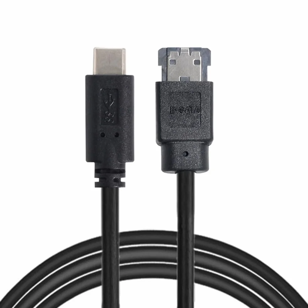 Konwerter USB-C typu C na zasilanie eSATA DC5V USB 3.0 na HDD/SSD/ODD eSATAp