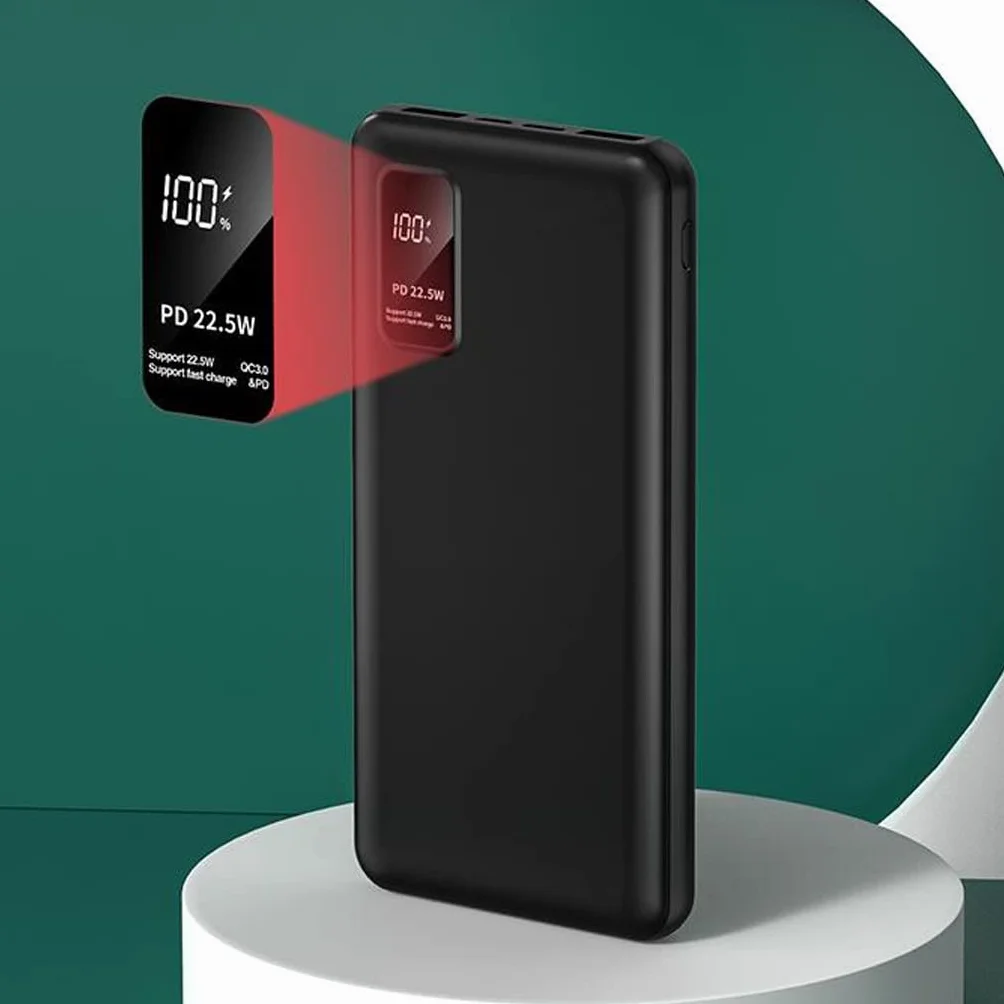 JJJ Szybkie ładowanie Powerbank 20000 mAh kreatywny powerbank o dużej pojemności (kolor: biały, rozmiar: 10 000 mAh)