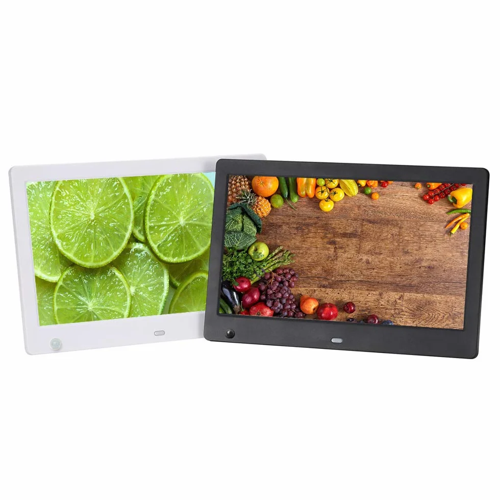 Cyfrowe ramki do zdjęć 14 cali HD, czujnik ruchu, elektroniczny album fotograficzny, urządzenie reklamowe, wyświetlacz reklamowy, wyświetlacz LCD, elektroniczny album fotograficzny, ekran HD, czarny