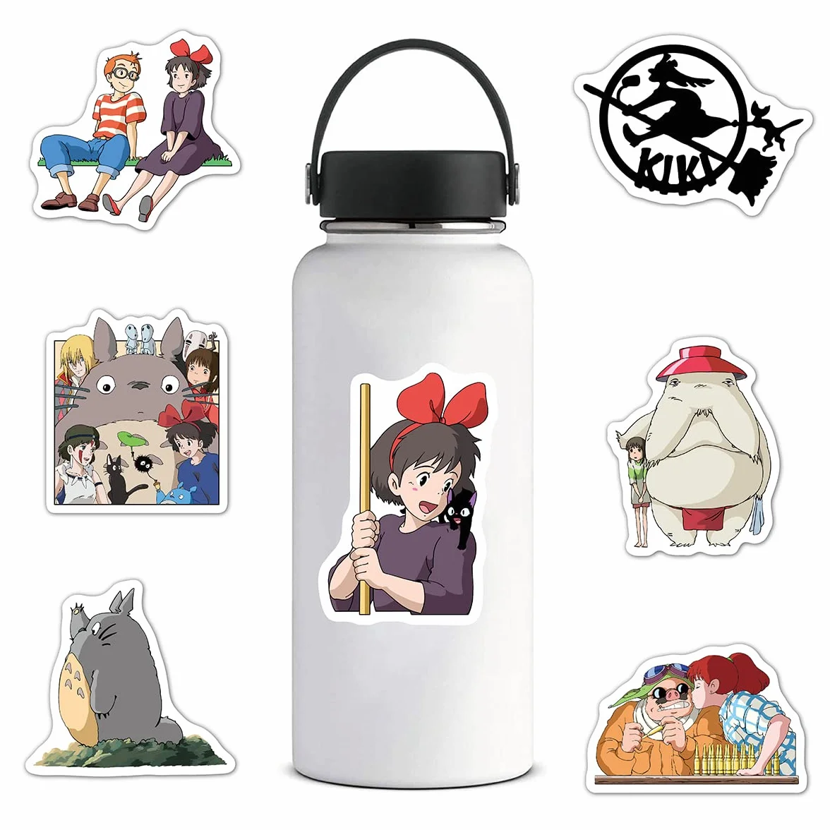 Totoro 100 szt. wodoodporne winylowe naklejki do dekoracji DIY, graffiti na samochód, motocykl, laptop, rower, deskorolkę, snowboard, bagaż, MacBook, iPad i inne
