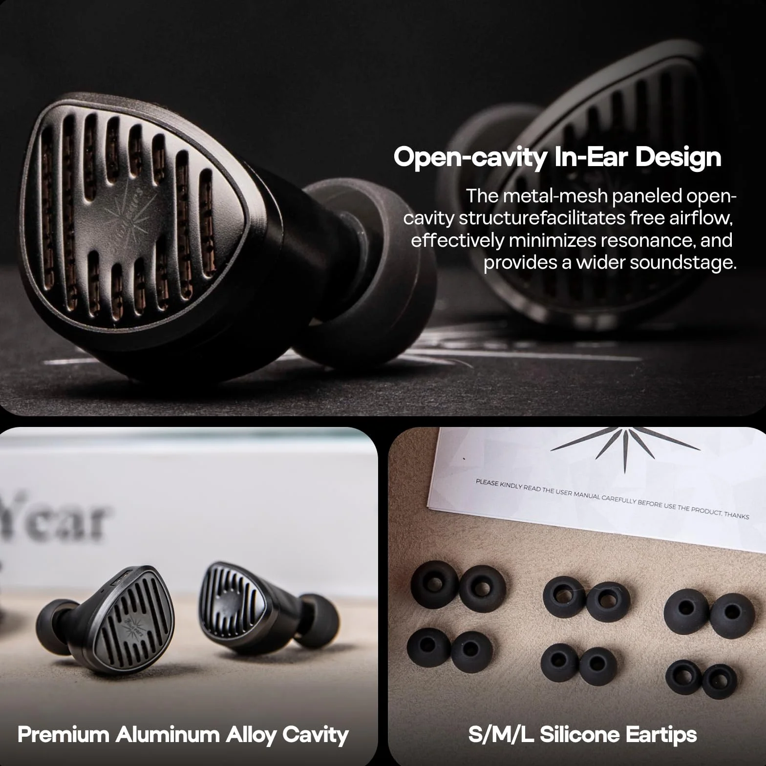 Linsoul Kiwi Ears Septet in Ear Monitor, 1DD + 4BA + 1 Planar + 1 PZT Quadri-Hybrid, słuchawki przewodowe HiFi, słuchawki do gier z kablem modułowym 3,5 mm/4,4 mm dla muzyków i audiofilów