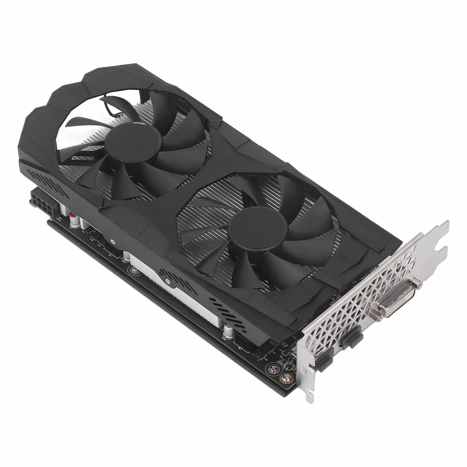RX 580 karta graficzna, 256 bitów GDDR5 1284/1500 MHz PCI Express 3.0 karta graficzna dla graczy, HDMI DVI DP z dwoma wentylatorami chłodzącymi do biura i PC (RX580 8G D5)