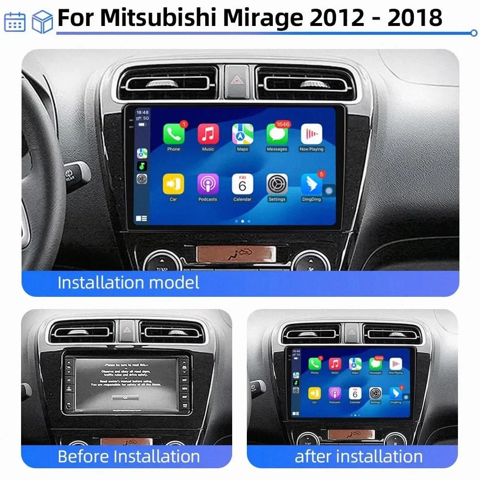 Odtwarzacz Multimedialny 2-Din dla Mazda BT50 BT-50 BT 50 J97M 2006-2010 Bezprzewodowe Carplay I Android Auto, Pojemnościowy Ekran Dotykowy, Nawigacja Gps Radio Fm Z, 8 Rdzeń 6G+128G