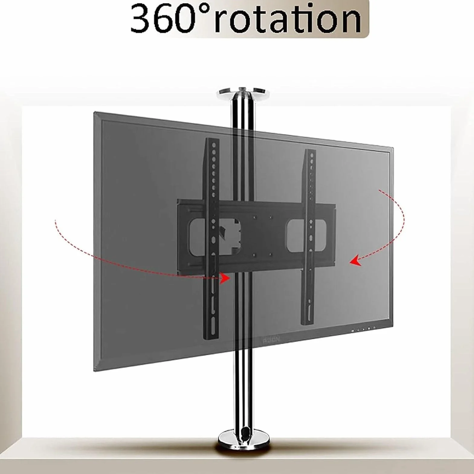 Uchwyt Do Telewizora Z Pełnym Obrotem 360° I Funkcją Pochylania, Obrotowy Uchwyt Do Telewizora Lcd Z Obrotem 360 Stopni I Stojak Podłogowy, Uchwyt Ścienny Do Telewizora 3