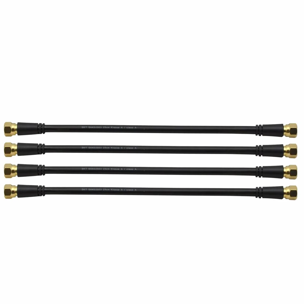 Satix Kabel koncentryczny krosowy z wtyczką F 25 cm 4 sztuki