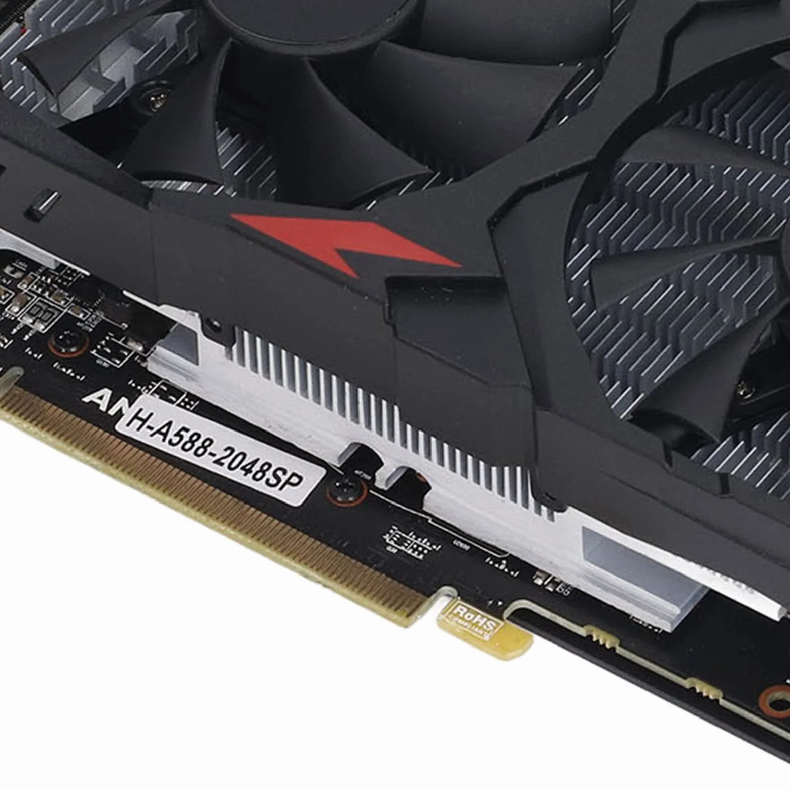 Karta Graficzna RX 580 8 GB DDR5, 256-bitowa Karta Graficzna do Gier z Gniazdem Pci Express 3.0 16X do Komputerów Stacjonarnych, Dwa Wentylatory