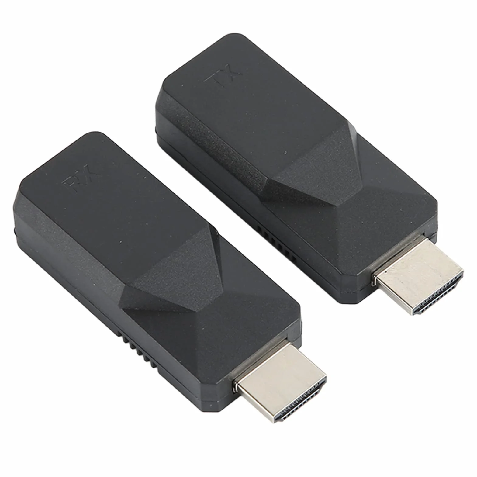 Bezprzewodowy nadajnik i odbiornik HDMI, 1920 X 1080 HDMI Extender Kit 165ft Cat5 Cat6 Ethernet RJ45 na HDMI Adapter Converter do laptopa PC Projektor