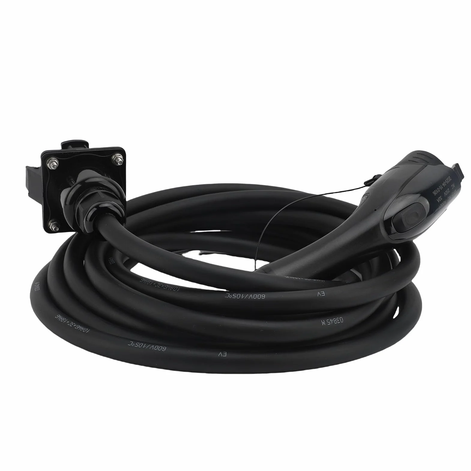 Tbest Kabel ładowarki EV Typ 1 Przedłużacz ładowania EV J1772 Przedłużacz Kabel ładujący Typu 1 32A 7,6KW 19,69ft IP54 środek Zmniejszający palność do Pojazdów Elektrycznych