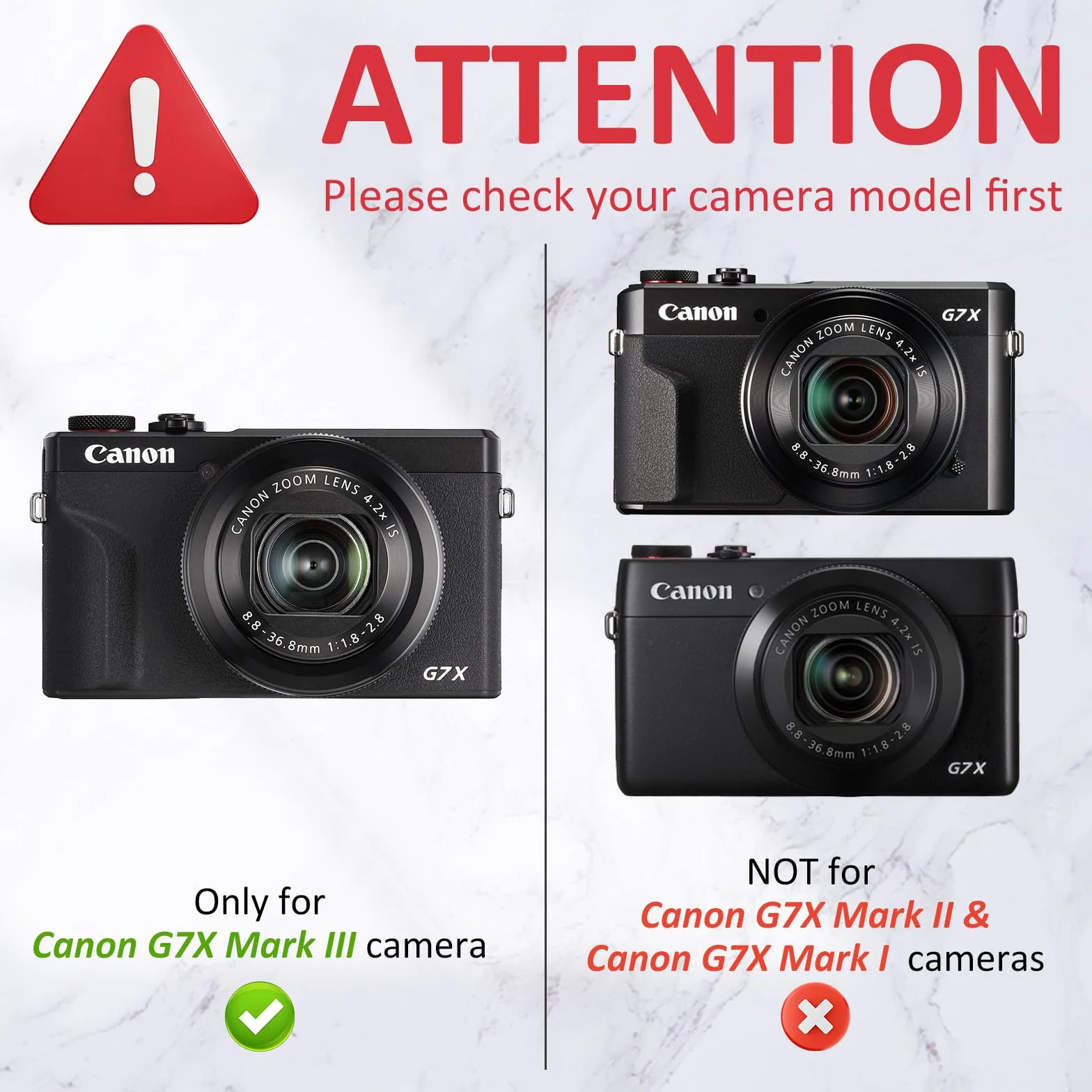 Rieibi Silikonowe etui do Canon G7X Mark III, akcesoria G7X Mark III z 2 osłonami ekranu, zdejmowana osłona obiektywu do obudowy Canon G7X Mark III