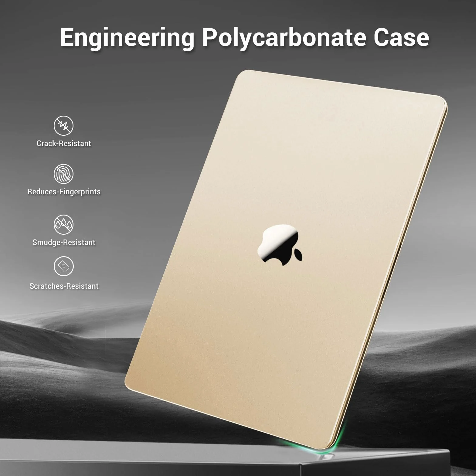 MOSISO Etui kompatybilne z MacBook Air 13 cali M5 M4 M3 M2 2026-2022 A3449 A3240 A3113 A2681, ultracienkie twarde etui w naturalnym kolorze i odporne na odciski palców do MacBooka Air 13,6 cala