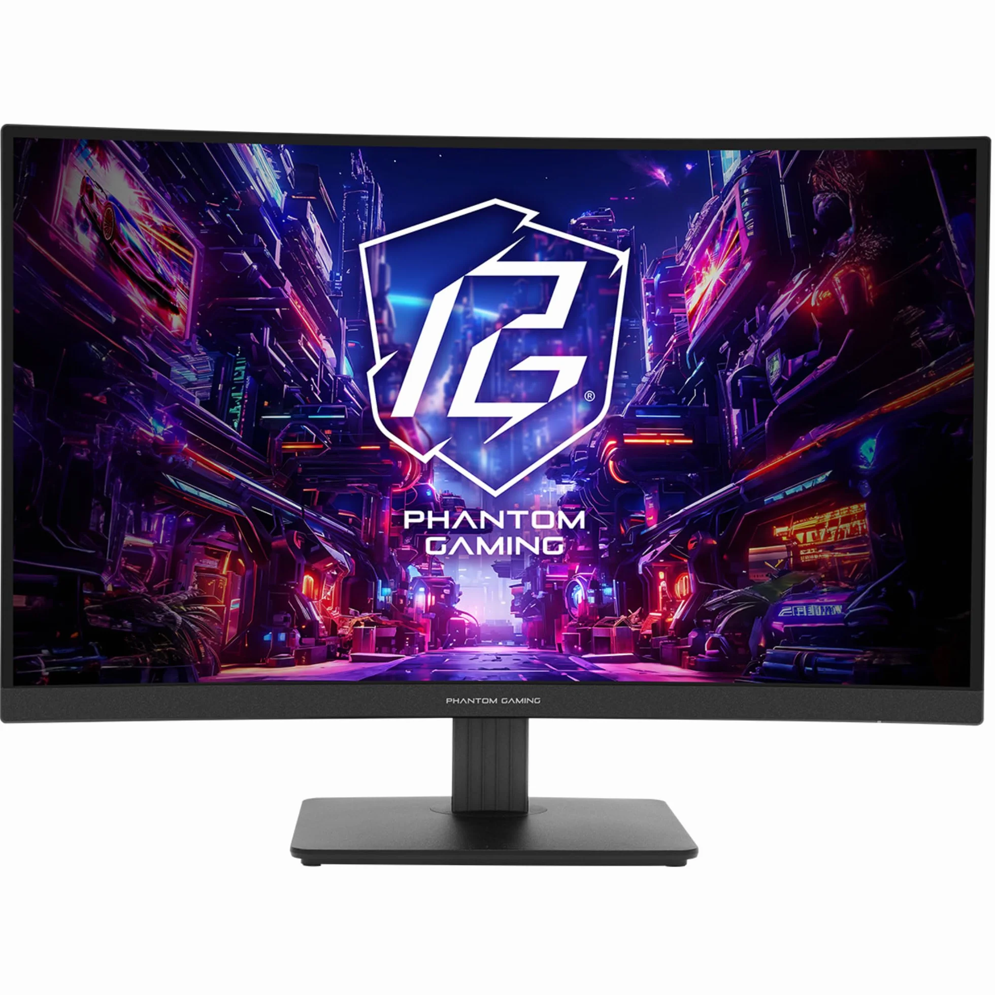Asrock Phantom monitor gamingowy PC 68,6 cm [27] 2560 x 1440 pikseli, Quad HD LED Nero (Asrock 27 QHD Curved Gaming Monitor [PG27QRT1B], 2560 x 1440, 1 ms, 2 HDMI, DP, 180 Hz, 95% DCI-P3, FreeSync,