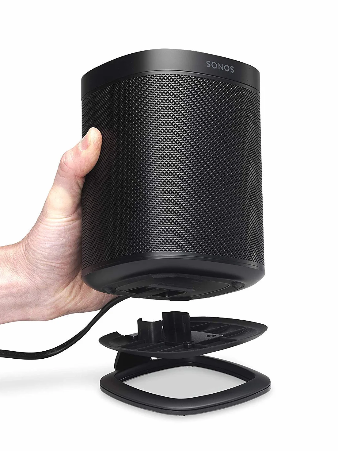 Flexson Stojak na biurko do Sonos One, One SL and Play:1 - Czarny