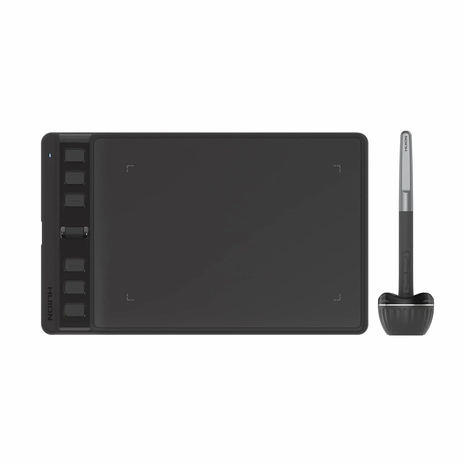 2023 HUION Inspiroy 2 mały tablet do rysowania z kółkiem przewijania, 6 spersonalizowanych klawiszy, rysik bez baterii do sztuki cyfrowej, projektowania, edycji zdjęć, tablet graficzny 6 x 4 cale,