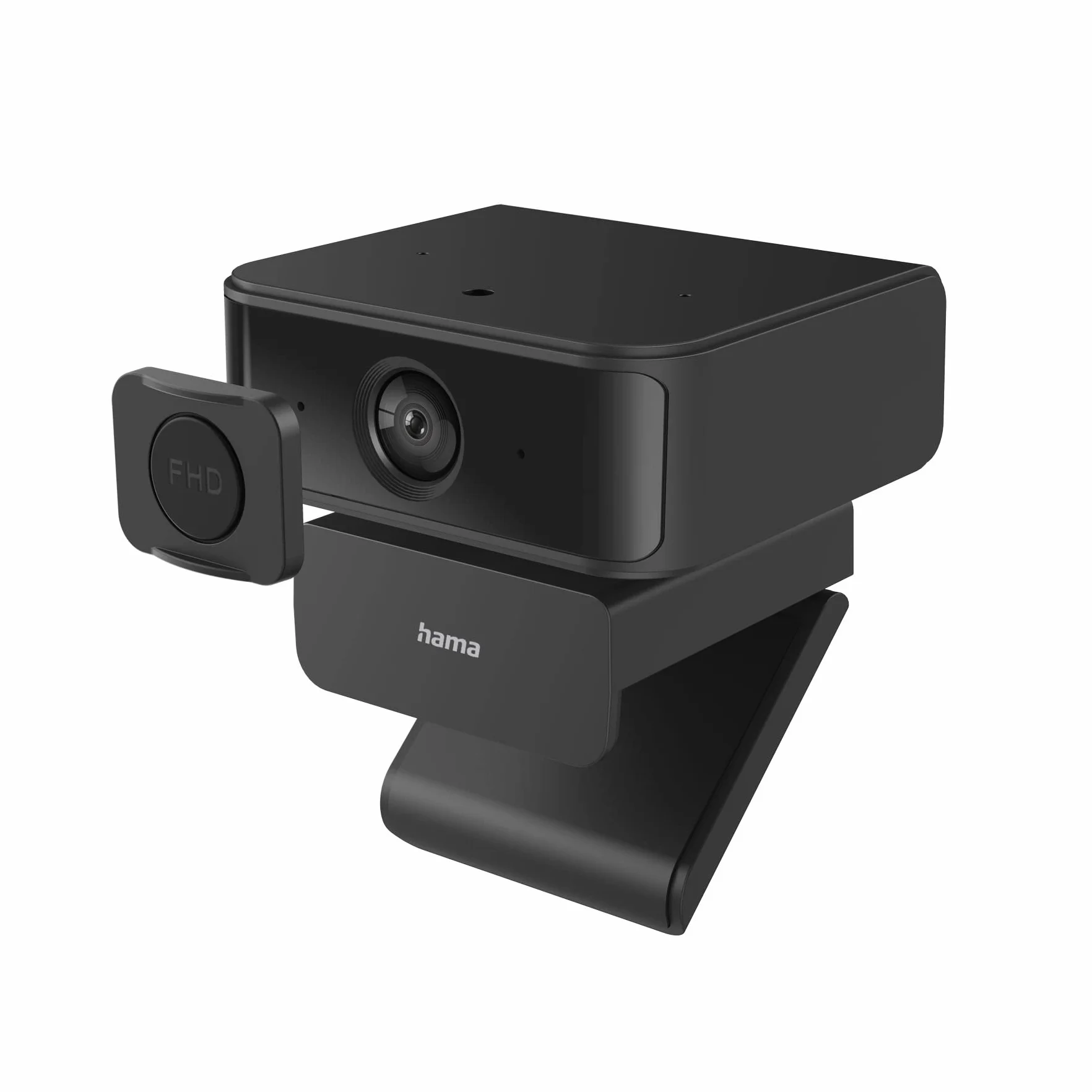 Hama Kamera internetowa PC "C-650 Face Tracking" (auto-focus, rozdzielczość Full HD 1080p, USB C, magnetyczna zaślepka, kąt widzenia 130°, mikrofon mono, obracania 355 °, kabel 1,8m) czarna