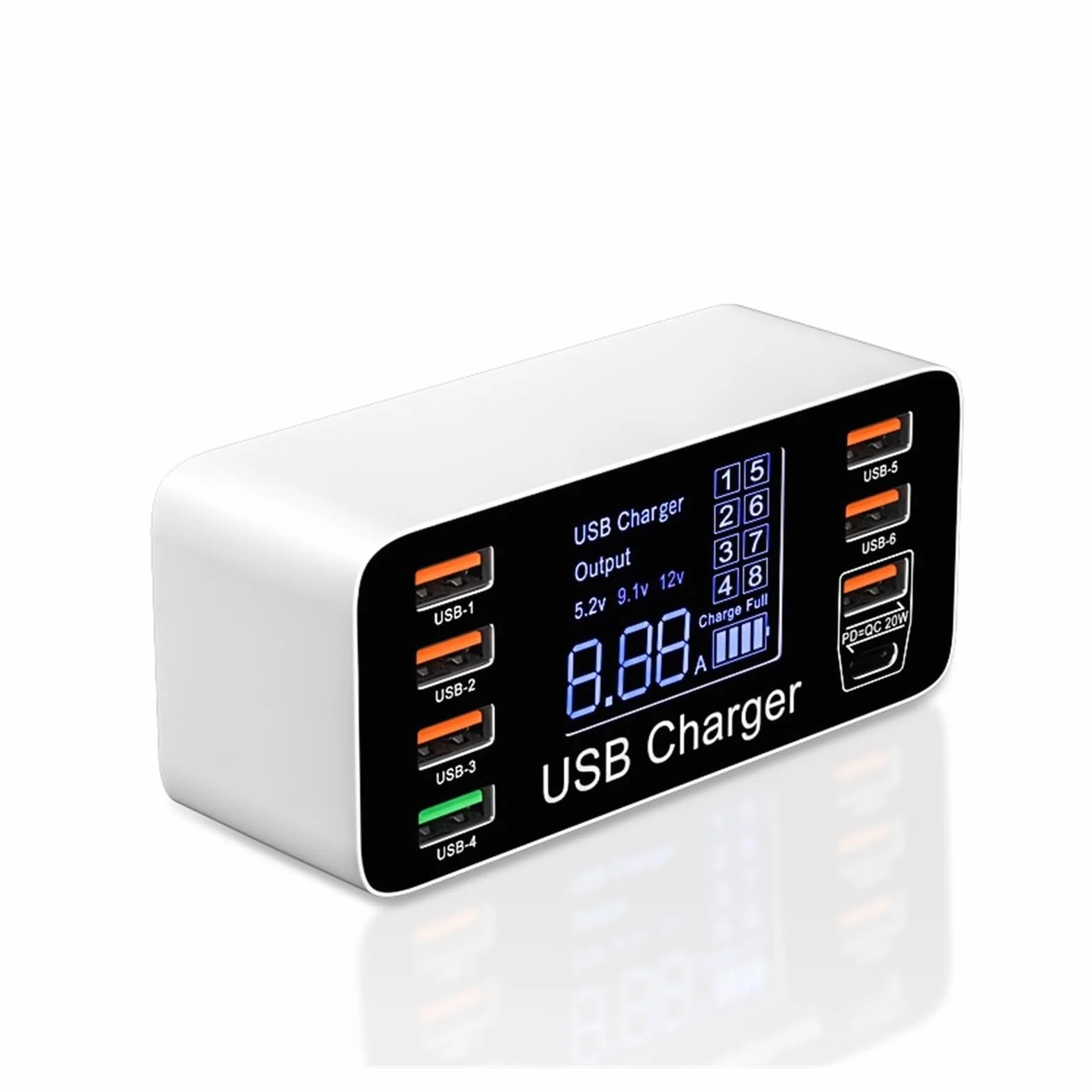Szybkie ładowanie 60 W QC 3.0 4.0 Adapter ładowarki USB USB C Ładowarka Szybka ładowarka do tabletu telefonicznego Uniwersalna kompatybilność(40W QC3.0)