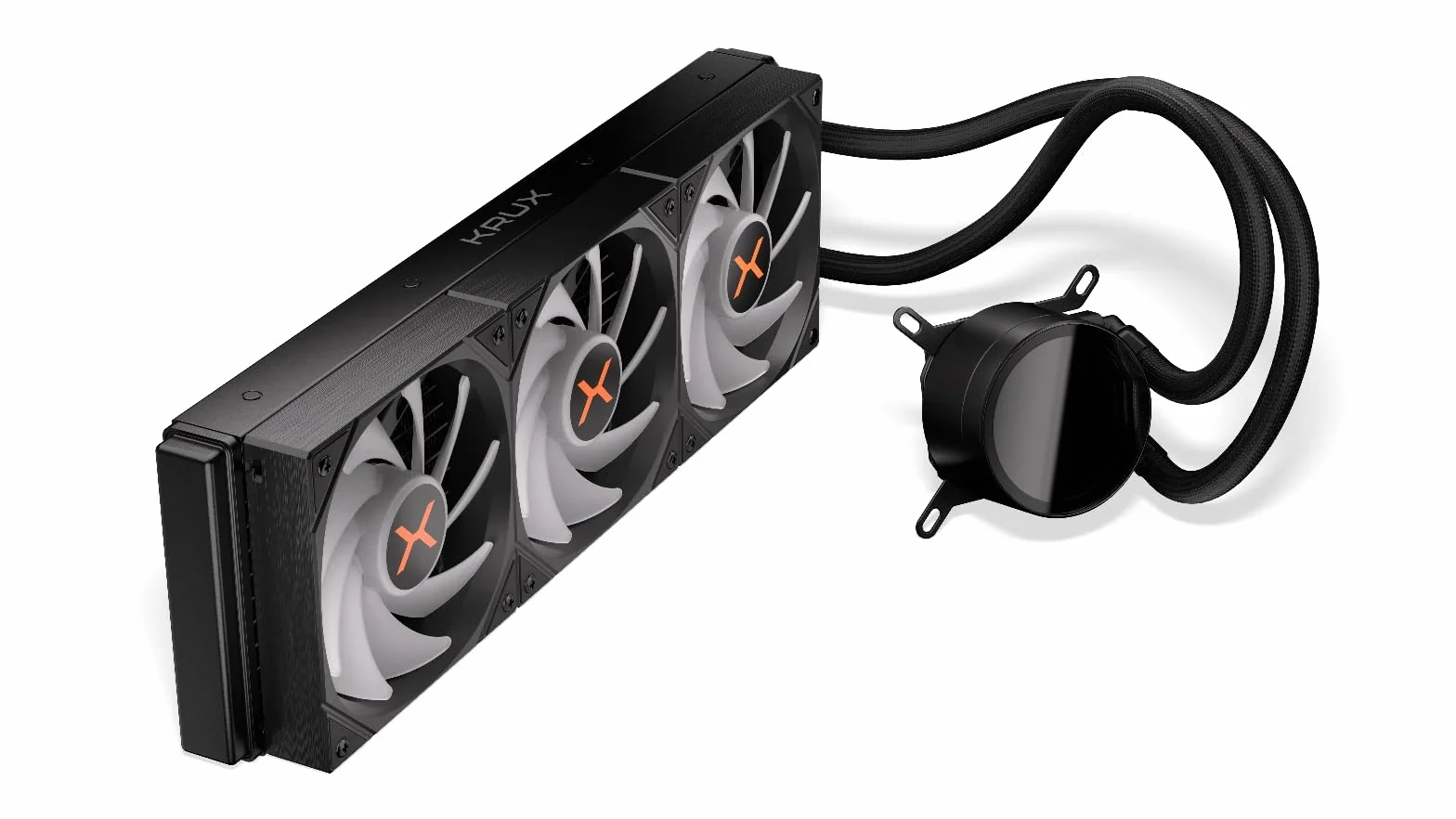 KRUX HydroX 360 ARGB, Chłodzenie Cieczą AiO, Chłodnica 360mm, 3x Wentylator 120mm PWM ARGB, Blokopompka Infinity Mirror, Pasta Termoprzewodząca w Zestawie, Intel LGA1851/1700, AMD AM5/AM4