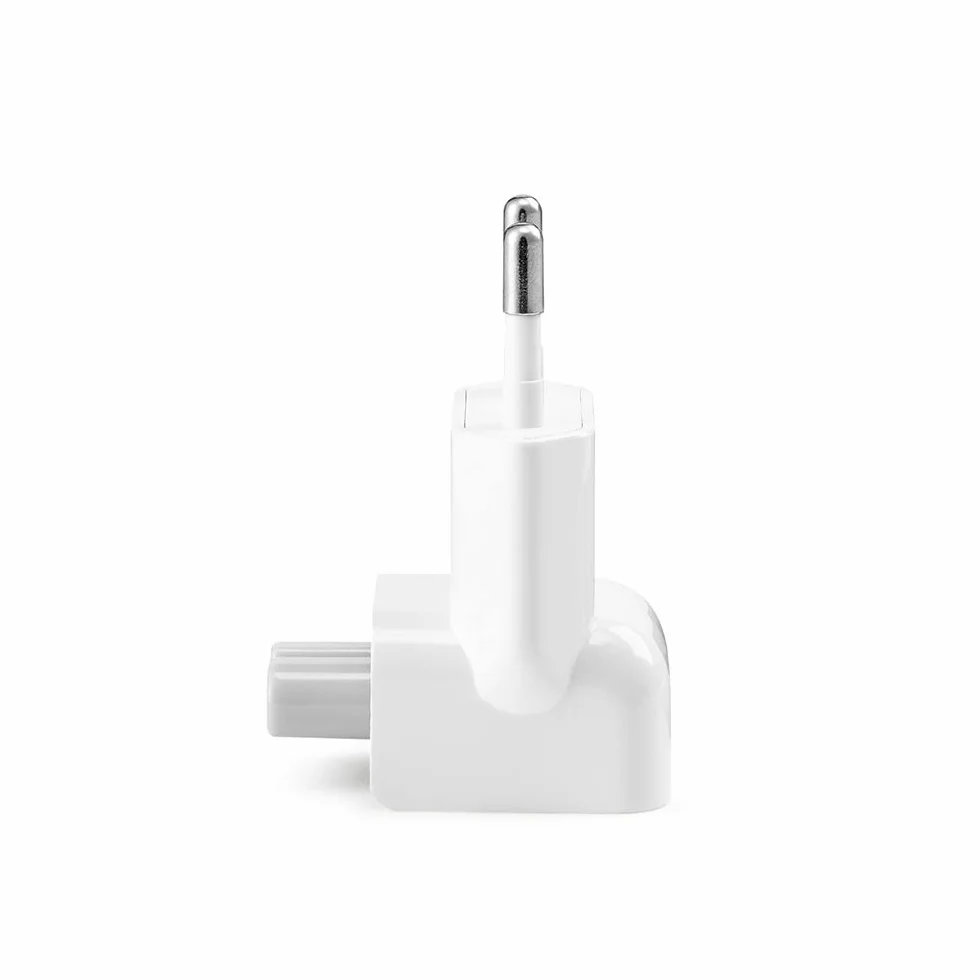 aiino Wtyczka UE do zasilacza Apple - wtyczka zamienna do MacBook, iPada, ładowarki iPhone - zabezpieczenie przed zwarciem - tworzywo sztuczne zmniejszające palność, kolor biały