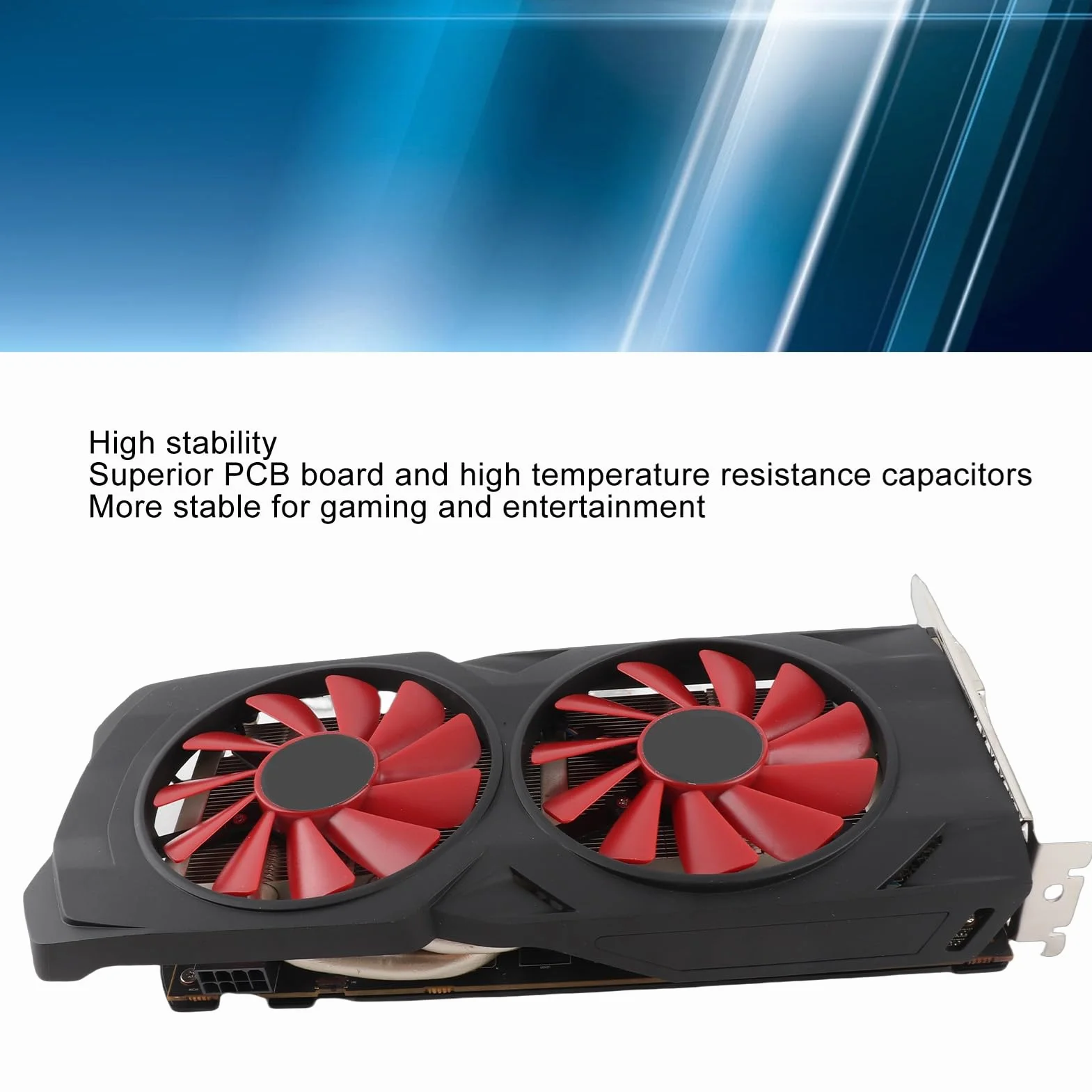 RX580 8 GB Karta Graficzna, GDDR5 256-bitowa GPU, 2 Fan PCIE 3.0 X16 Gaming, HDMI, DP, DVI