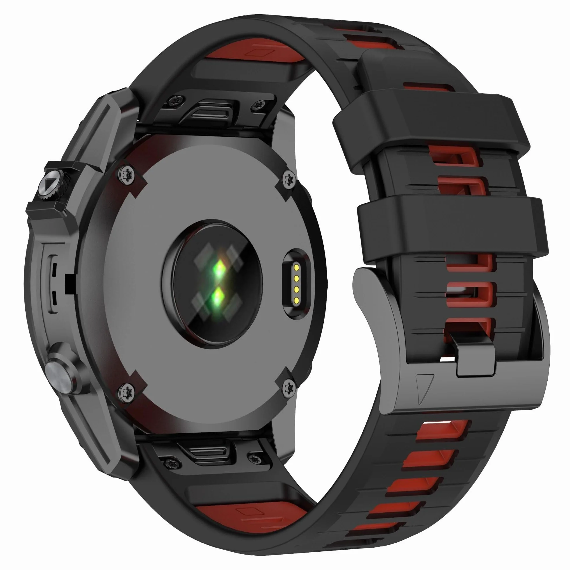 Pasek do zegarka Garmin Fenix 7X Pro / 7X/ 6X / 6X Pro/ 5X/ 5X Plus/ 3/Fenix 3 HR, 26 mm szybko dopasowany miękki silikonowy pasek