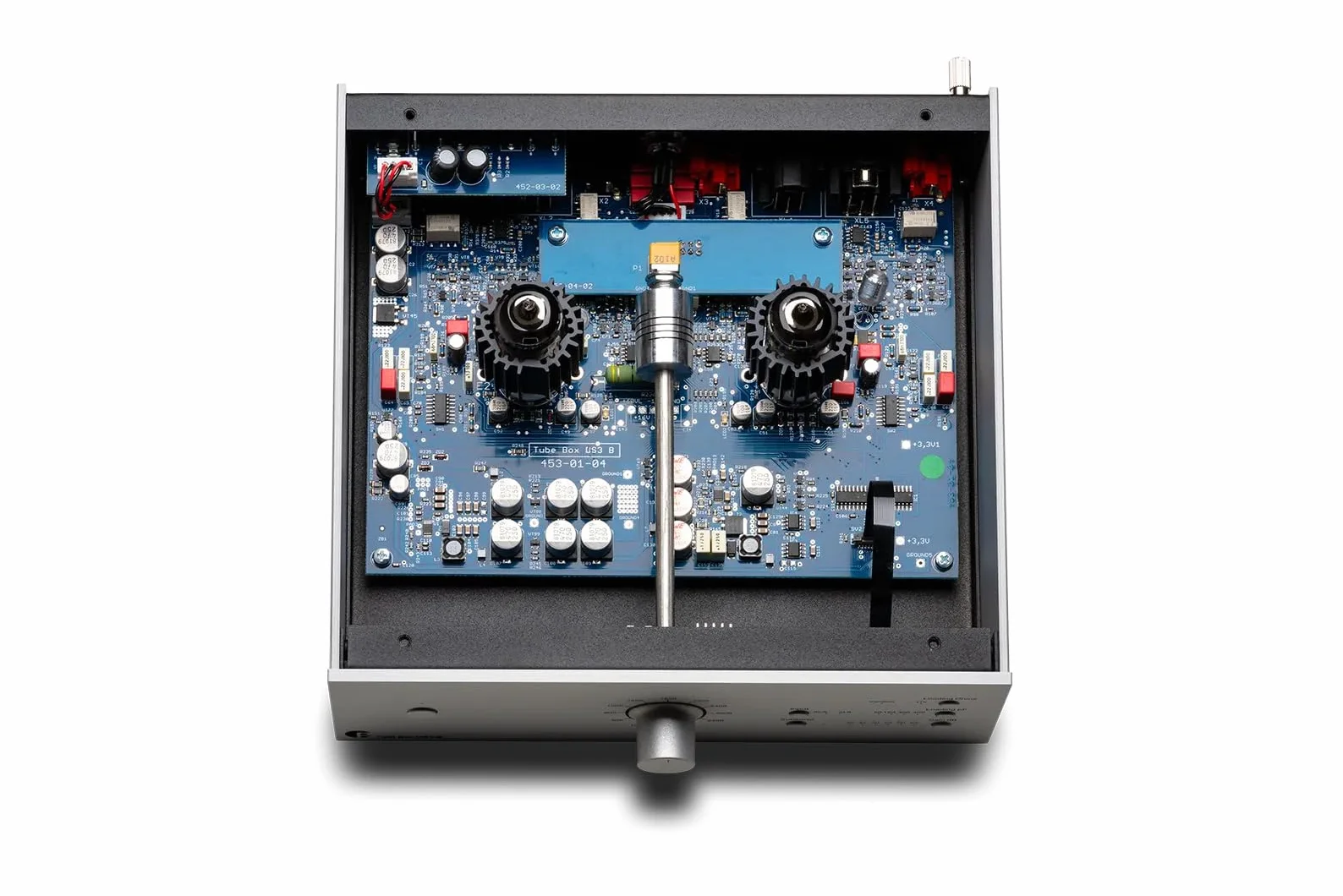 Pro-Ject Tube Box DS3 B Dual-Mono True Balanced przedwzmacniacz świetlny, czarny