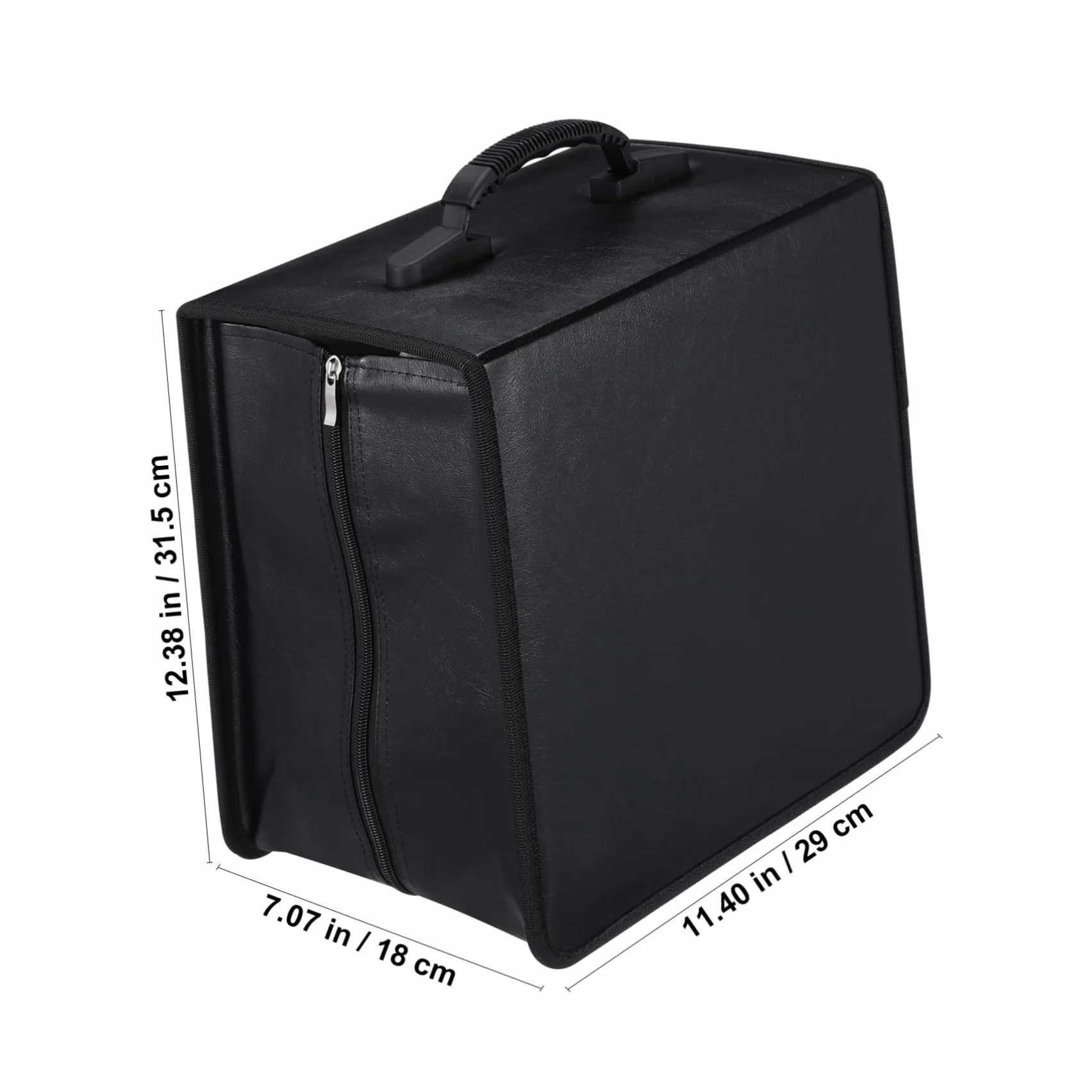 Yardenfun Duża Pojemność Płyt Etui Płyty Cd Dvd Przenośny Organizer Nośniki z Wytrzymałą Czarną Obudową i Wygodnym Uchwytem Praktyczny Pokrowiec Kolekcję Multimediów