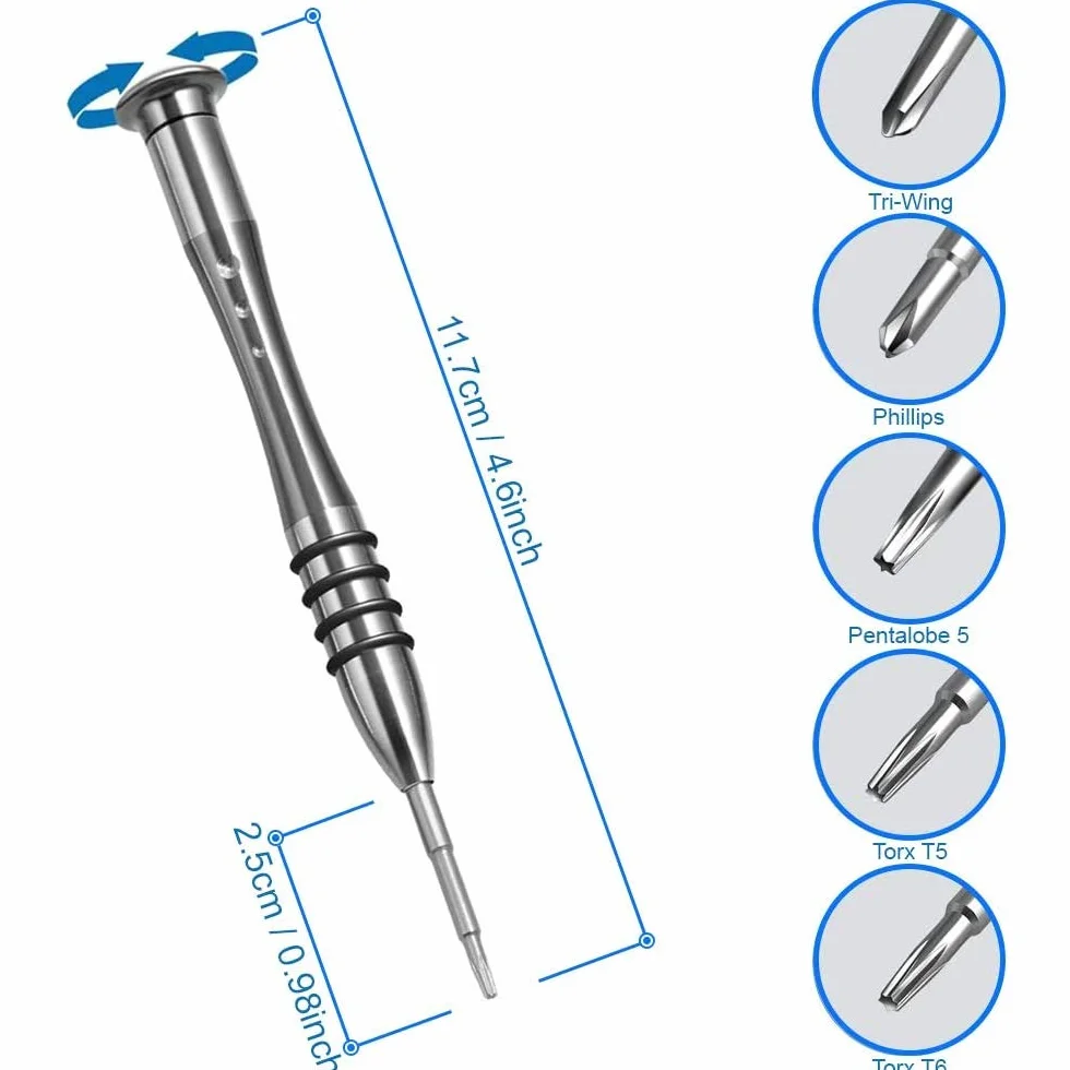 MMOBIEL Professional 10w1 Narzędzie do Naprawy Zestaw Śrubokrętów MacBook Pro Air Retina Tri Wing Phillips Pentalobe 5 Torx T5 T6
