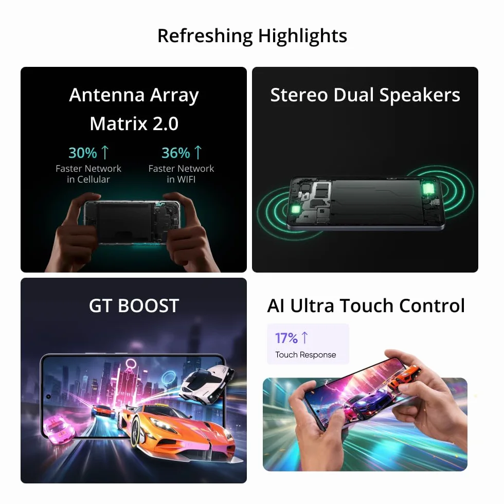 realme 14T 5G smartfon 8 + 256 GB, Procesor Dimensity 6300 5G, Tytaniczna bateria 5260 mAh, Szybkie ﾅＢdowanie 45 W, Wyﾅ孩ietlacz AMOLED Esports 120 Hz, IP69, NFC, Czarny rr(bez adaptera)
