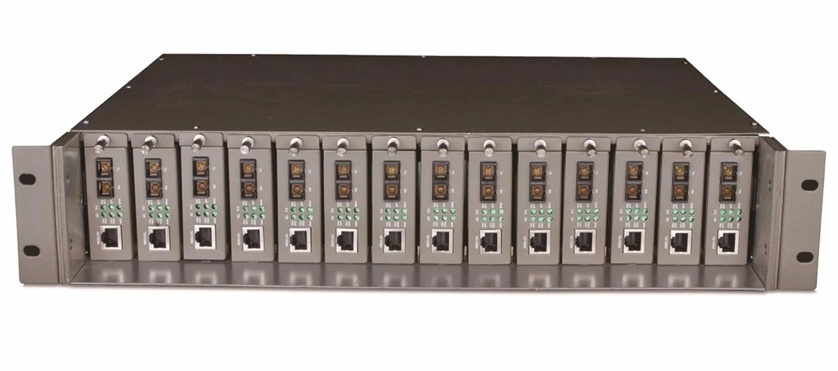 TP-Link TL-MC1400 | Obudowa rack 14-slotowa dla konwerterów mediów | 2U | Hot-Swap | Zasilanie redundantne | 2 wentylatory chłodzące