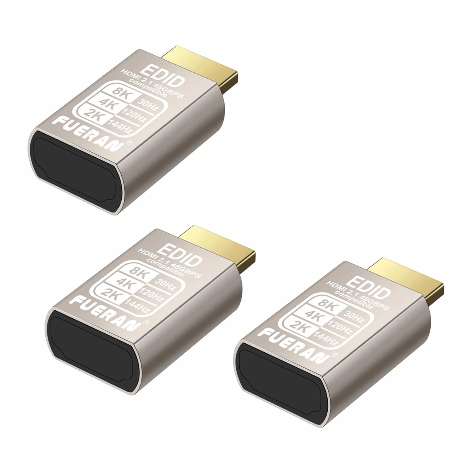 Wtyczka 4K 120Hz HDMI 2.1, emulator wirtualnego wyświetlacza, wtyczka displayport 4k 120 Hz, adapter wyświetlacza z duchem bez głowy, monitor 8K EDID 3840 x 2160 przy 120 Hz (8K-30Hz-3P)