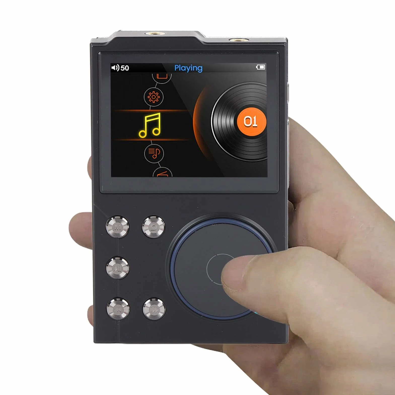 Odtwarzacz MP3 Bluetooth 5.3 HI Res Music Player Flac Digital DSD Bezprzestrzenny Odtwarzacz Audio, Przenośny Odtwarzacz DAP, 16 GB + pamięć Rozszerzalna, Bezstronny Odtwarzacz