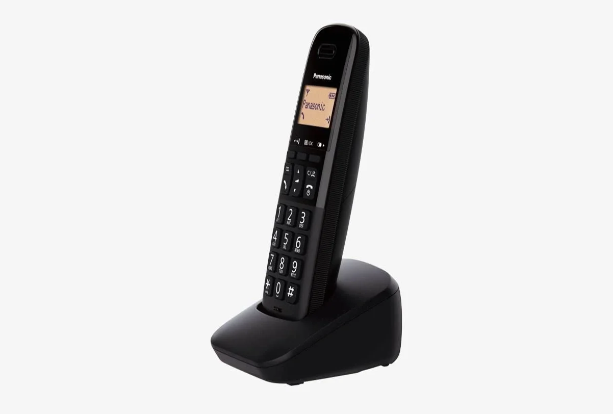Panasonic KX-TGB612 Cyfrowy Telefon Bezprzewodowy, Jednostka Podstawowa i 2 Słuchawki ID I Blokada Dzwoniących, Zoptymalizowana Głośność Odbiornika, Odporny Na Wstrząsy, Biały i Czarny Wyświetlacz LCD