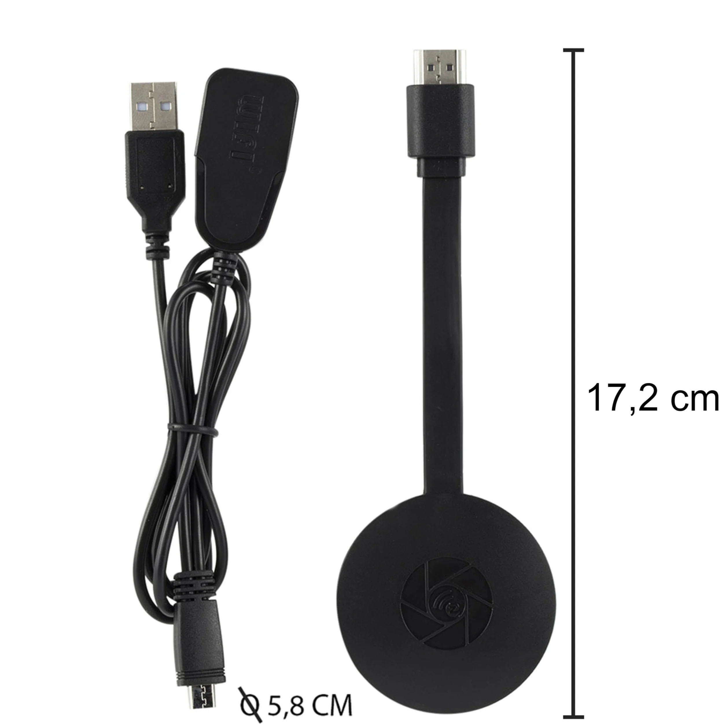 Retoo Bezprzewodowy adapter HDMI 4K, UHD Display Adapter Screen Mirroring, Plug & Play, stabilne lusterko ekranu do telewizora/projektora/monitora, kompatybilny ze smartfonami, tabletami, laptopami