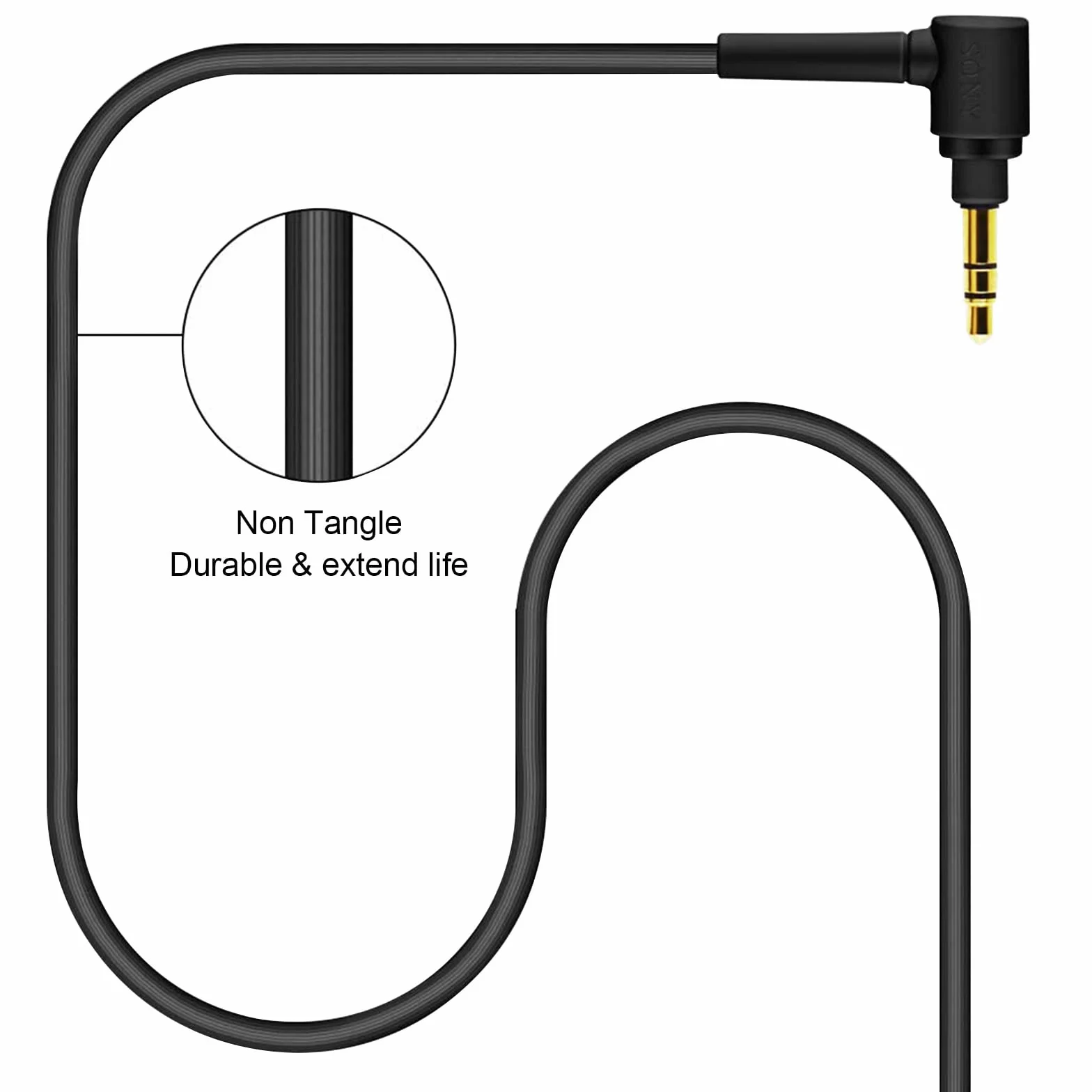 Zapasowy kabel słuchawek do Sony WH-1000XM5 XM4 XM3 MDR-10R