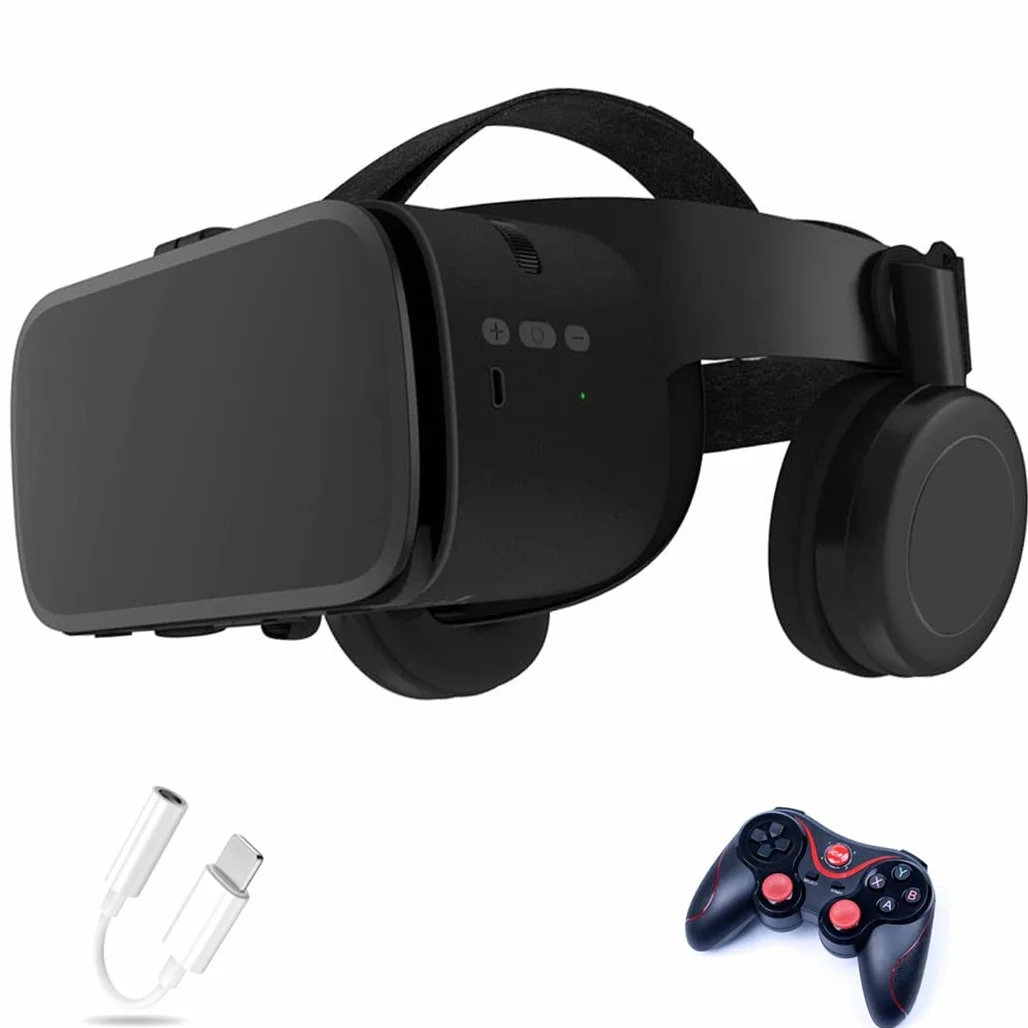 Okulary VR, zestaw słuchawkowy z wirtualnej rzeczywistości, zestawy słuchawkowe VR obsługują Android i IOS, połączenie Bluetooth dla iPhone 13 Pro Max/13 Pro 13/12/11, do Samsung Galaxy S21, Huawei, Xiaomi (Kolor: E, rozmiar: Ios )