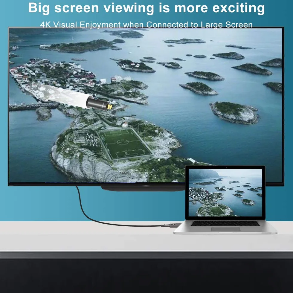 YIWENTEC Kabel światłowodowy HDMI 4k@60Hz HDCP2.2 4:4:4 wysoka prędkość 18 Gb/s HDR 3D 4K2K HDMI optyczny kabel światłowodowy z micro HDMI typu pull (20 m, 4K)