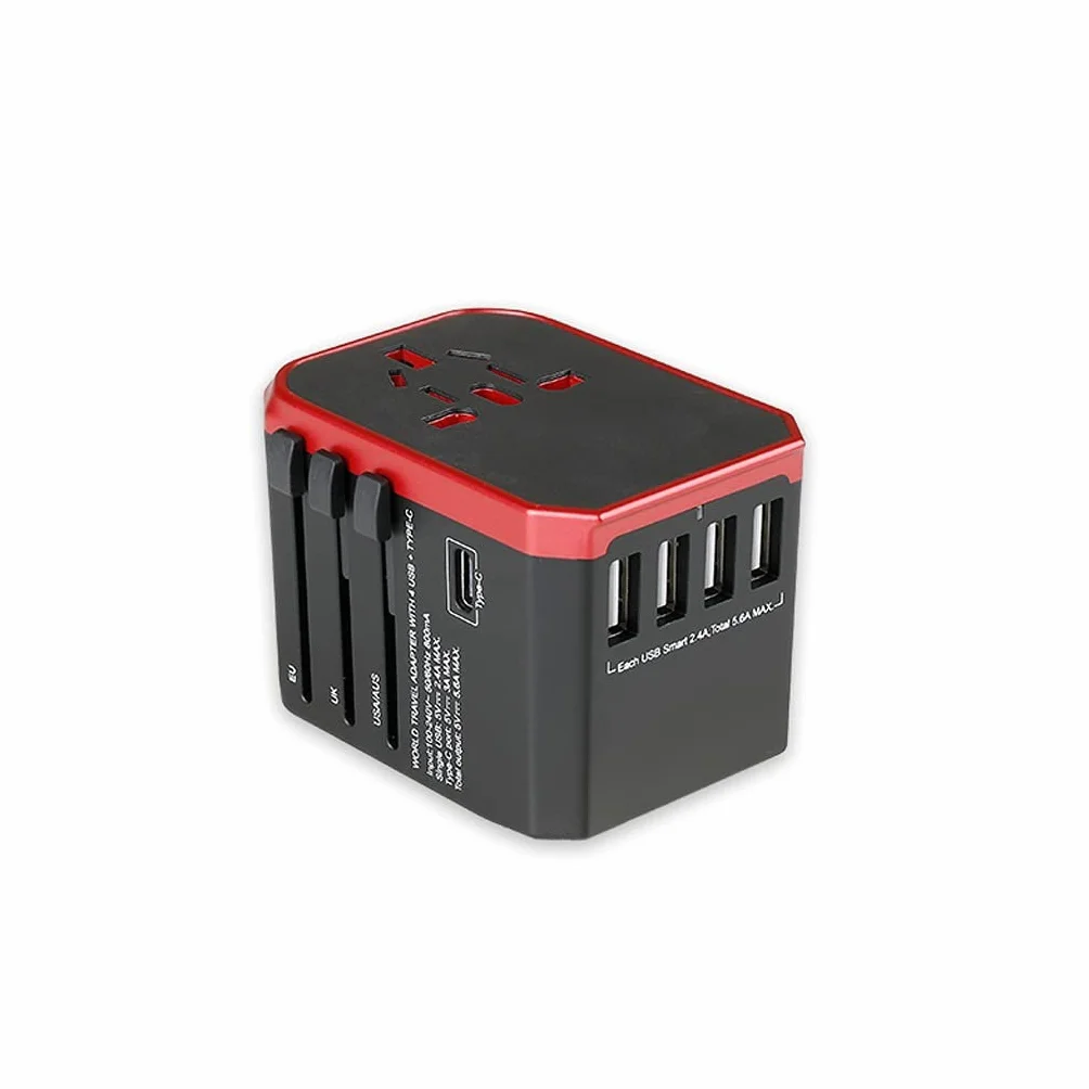 International Plug Converter, Universal Usb. Converter Socket, International Plug Converter Blisko, (Color : E)