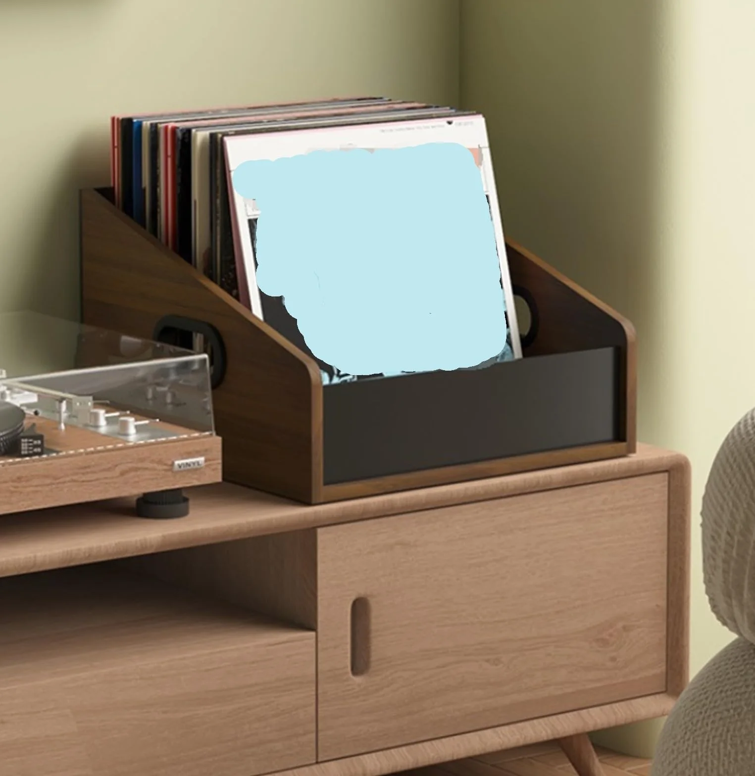 Stojak na Płyty Stojak Na Płyty Winylowe, Stojak Na Płyty CD, Pudełko Do Przechowywania Konsoli Do Gier, Stojak Na Kasety Podstawka Pod Gramofon