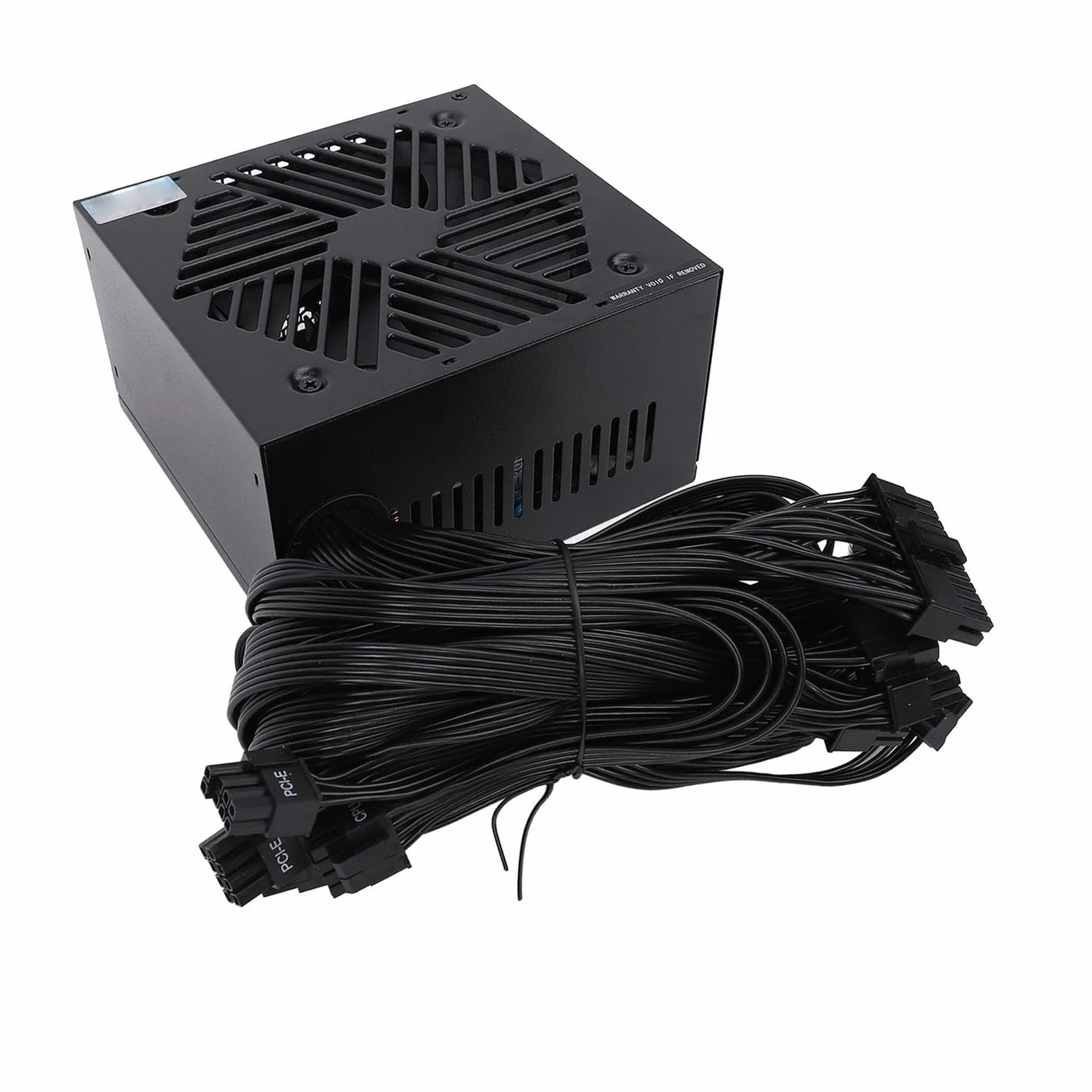 Generic Aktywny Zasilacz Komputerowy ATX o Mocy 700 W z inteligentną regulacją Temperatury do Gier o Wysokiej Wydajności, Czarny Stop Aluminium, 1 X Zasilacz Komputerowy dla Entuzjastów Komputerów